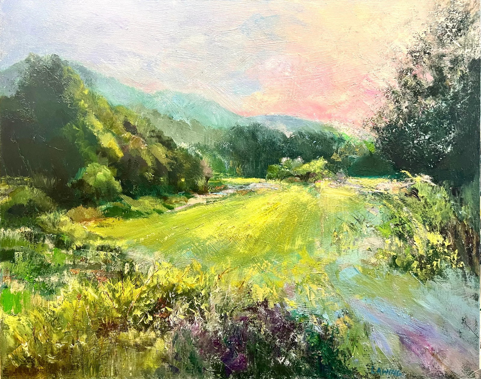 Mountain High, Valley Low Original Oil Painting by Julia Lawing - 7