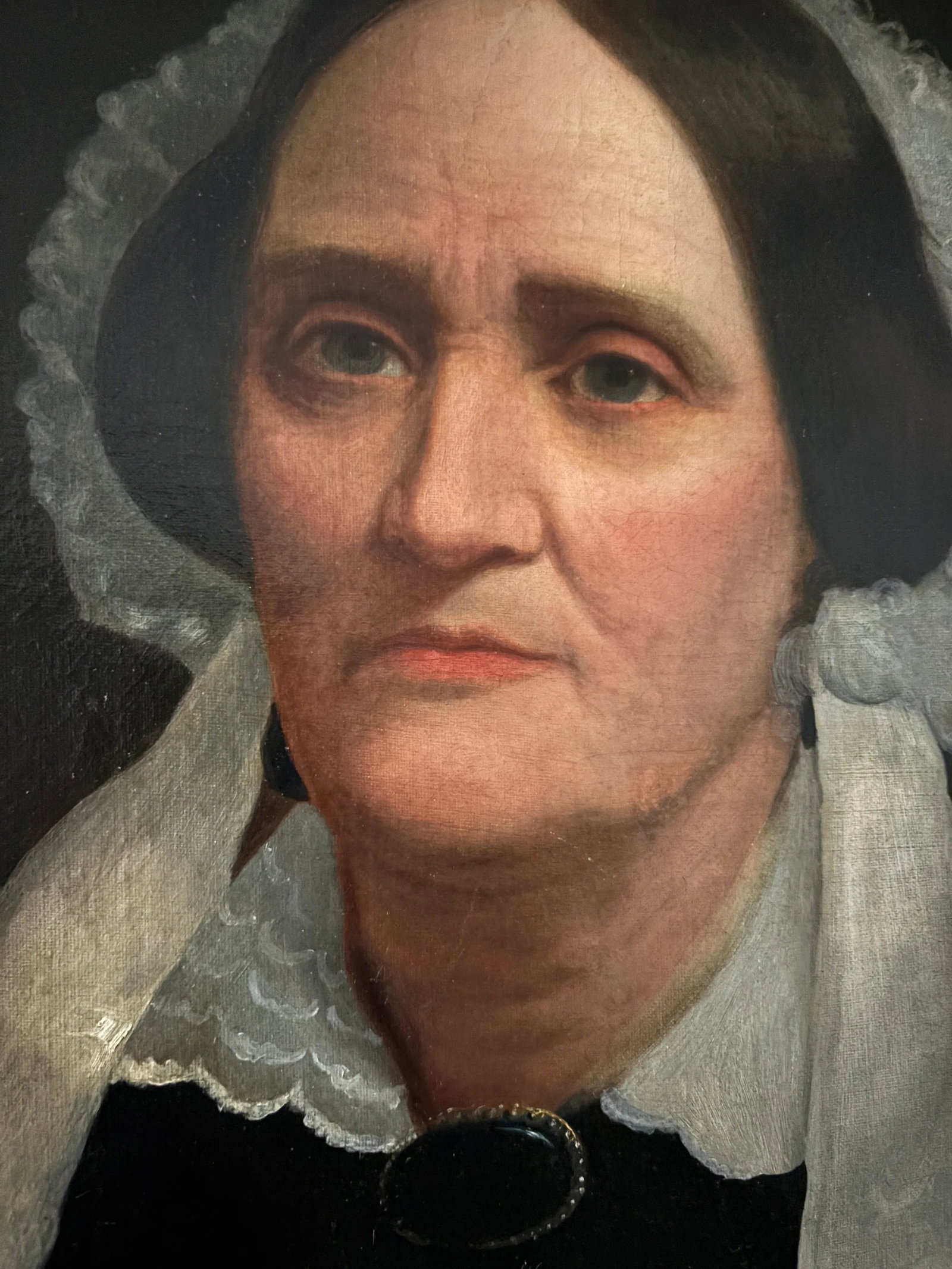 Original 19th Century American Oval Oil Portrait Painting - 9