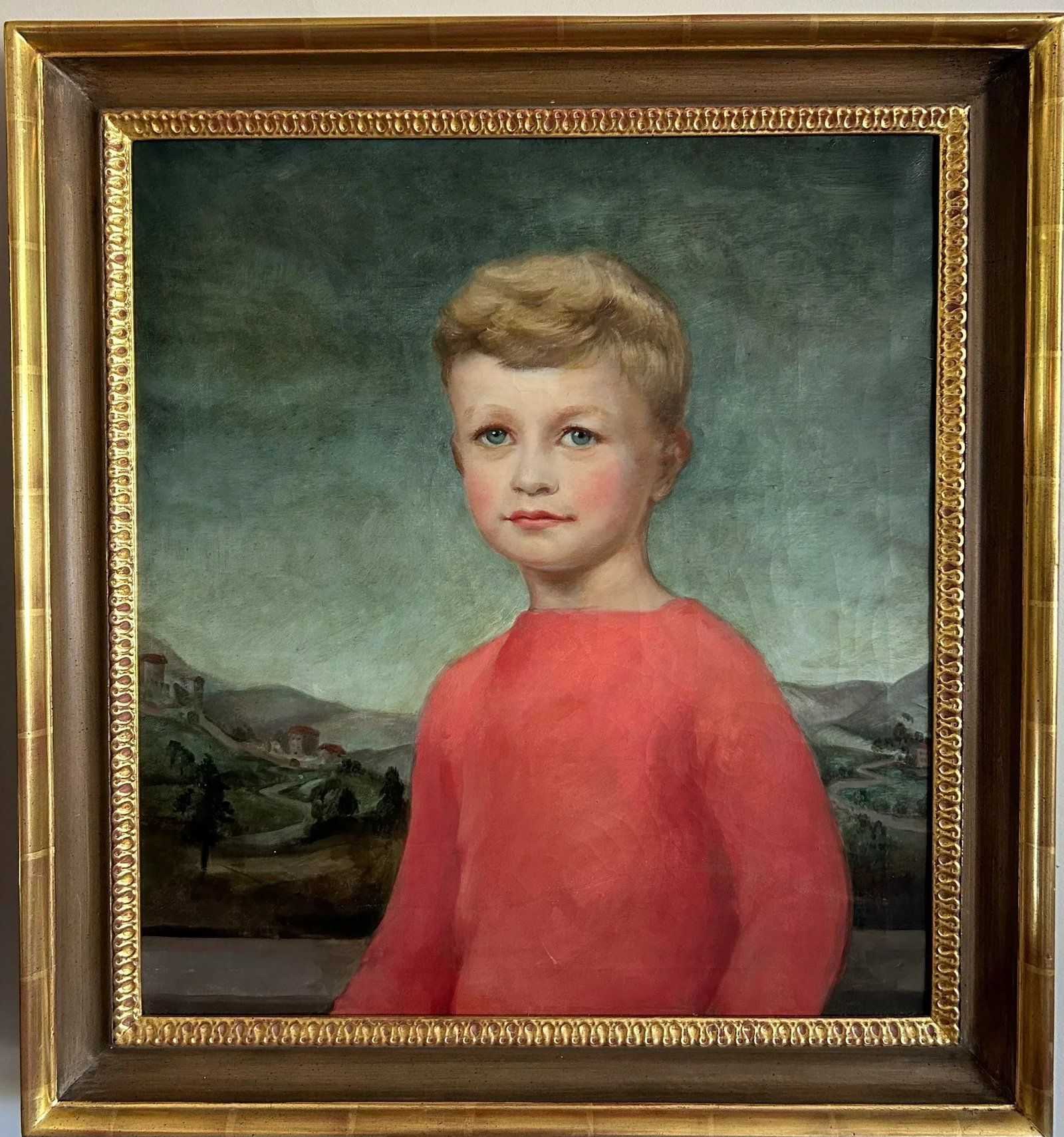 Pair of Classic Style Antique Portraits of Young Boys by American Artist Dorothy Hart Drew - 4