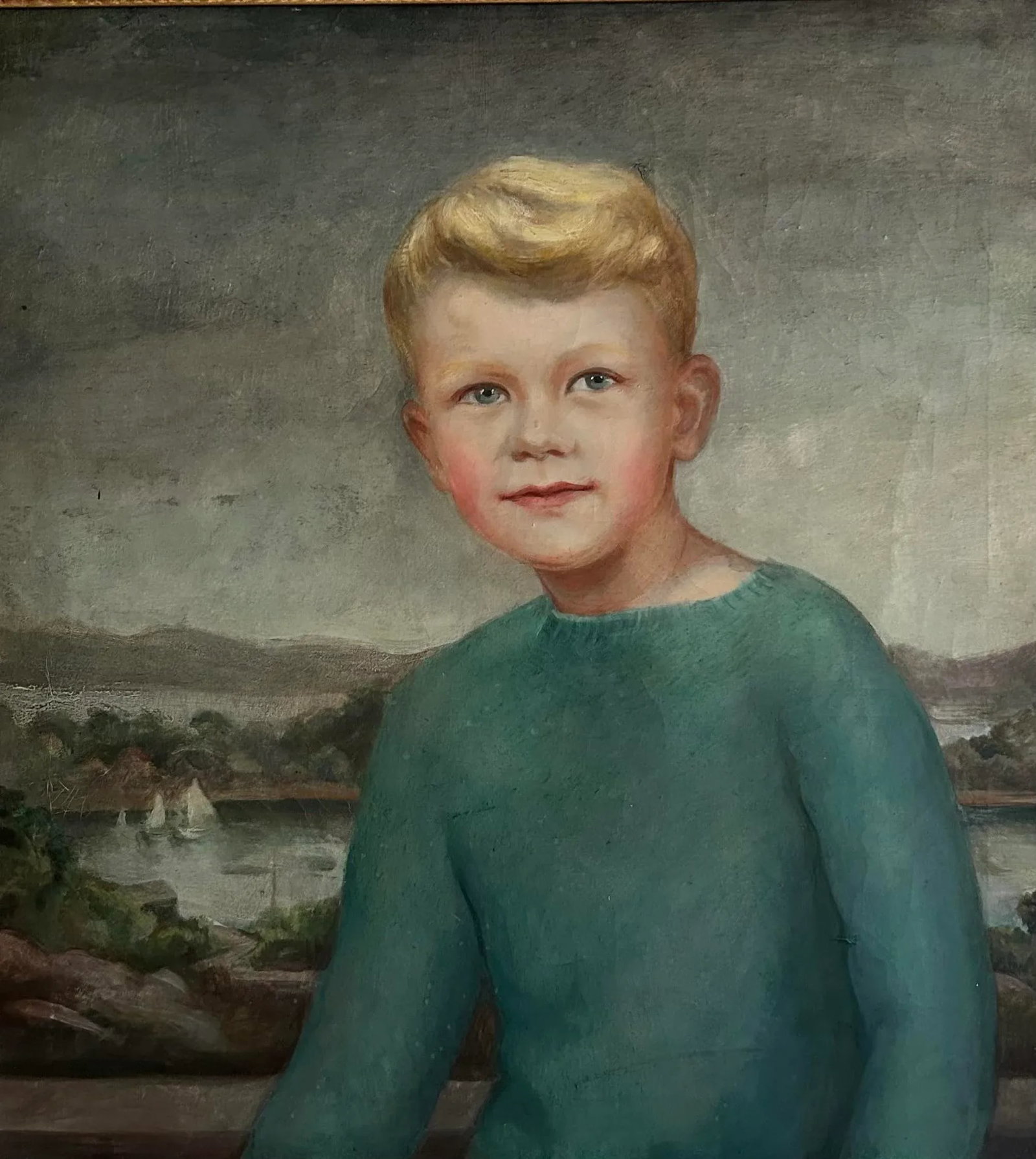 Pair of Classic Style Antique Portraits of Young Boys by American Artist Dorothy Hart Drew - 5