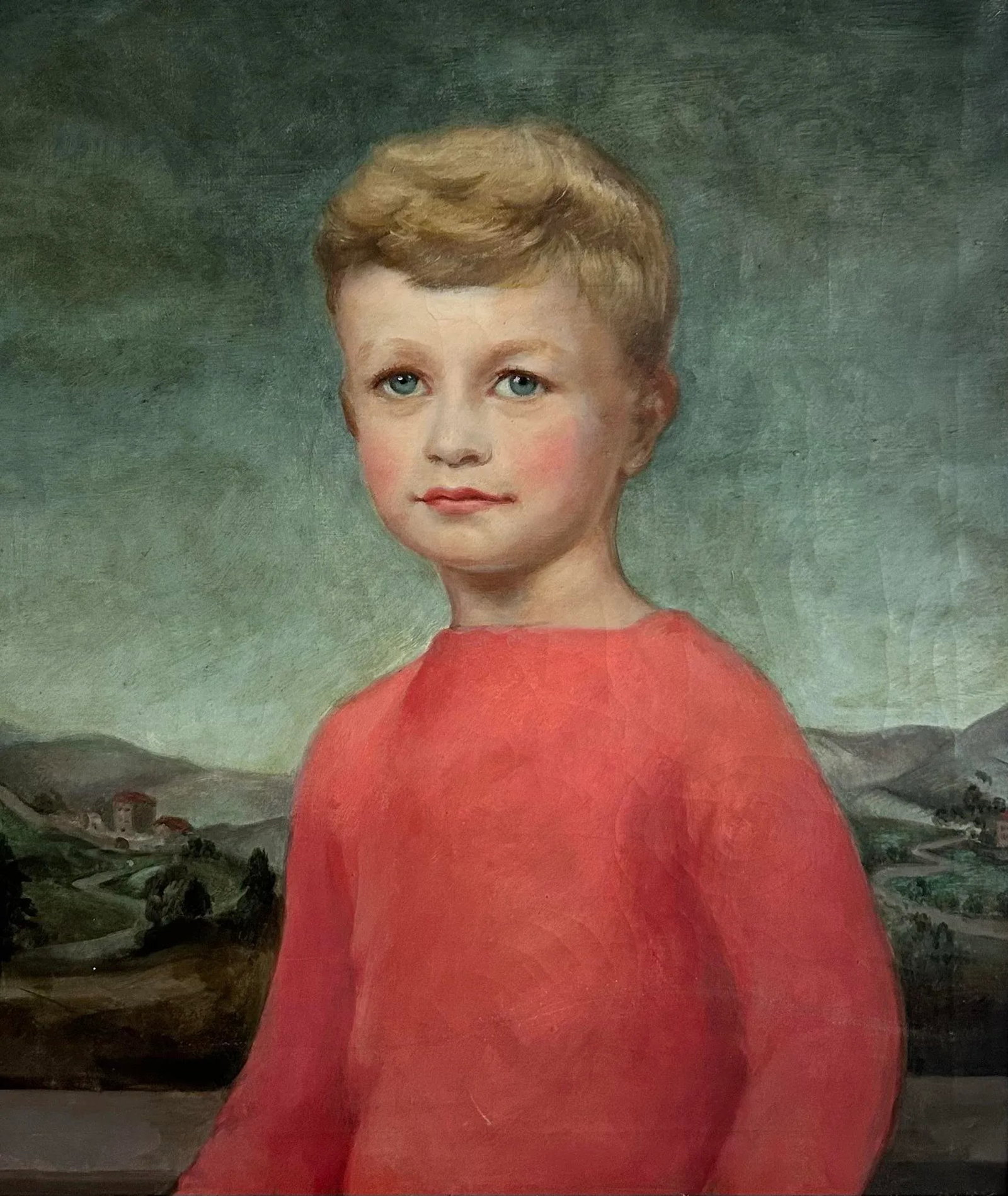 Pair of Classic Style Antique Portraits of Young Boys by American Artist Dorothy Hart Drew - 6
