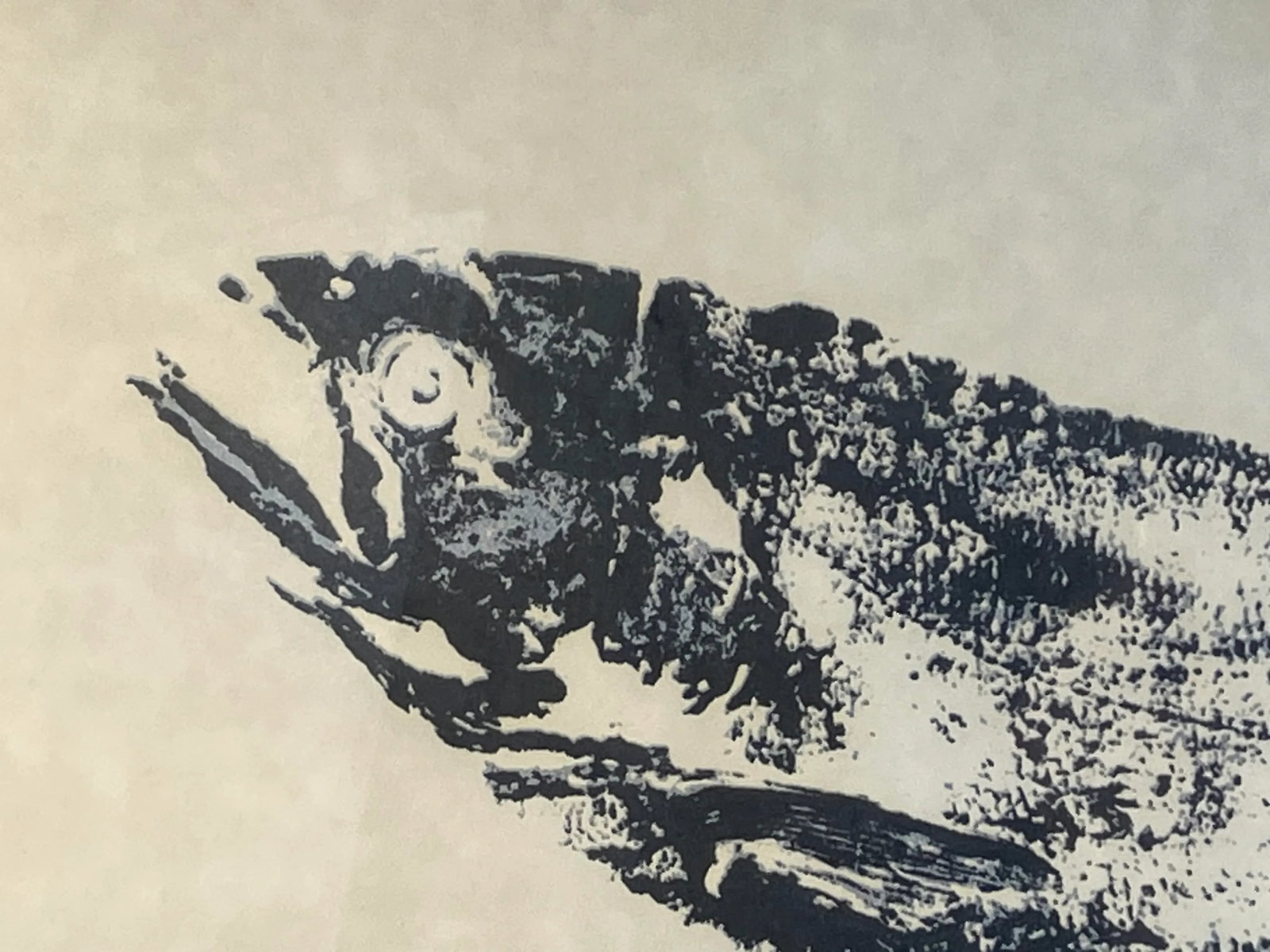 Gyotaku Fish Print "Silver Salmon" by Larry M. Smith - Vintage Framed Fishing Art, Japanese, Coastal - 2