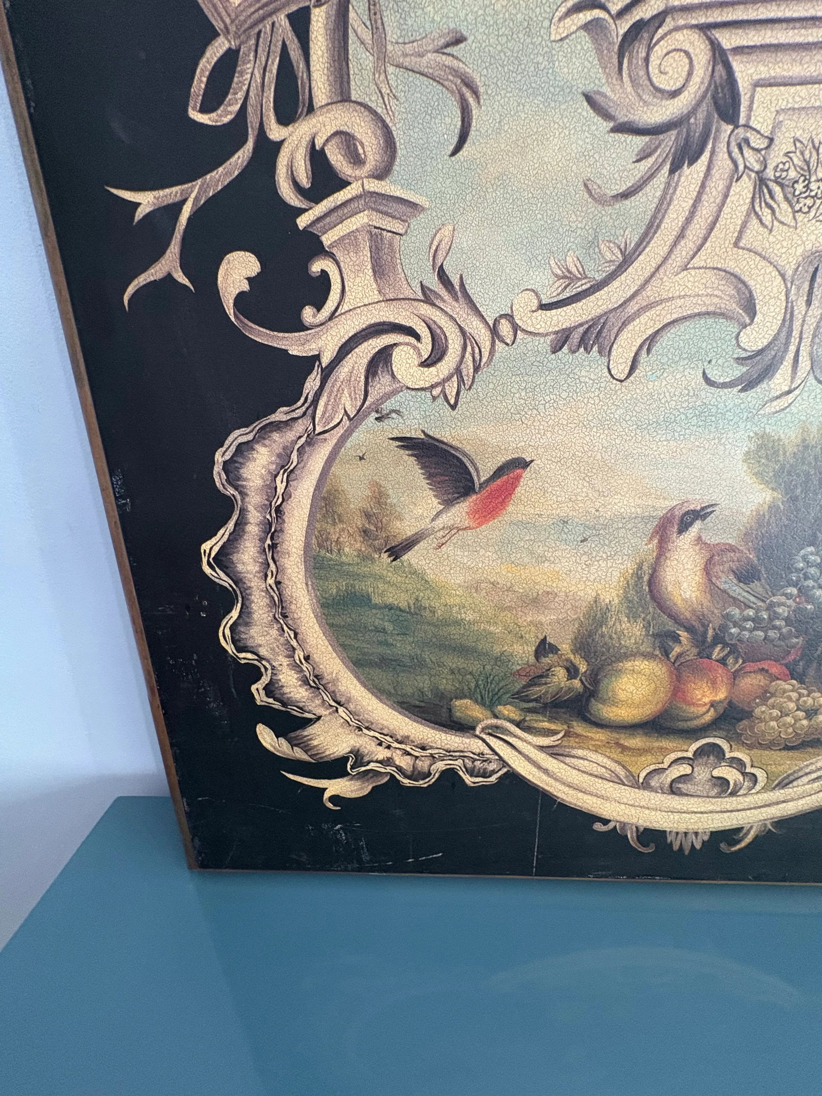 Jeanne Reed's LTD Decorative Panel of Monkey and Still Life Motif - 2