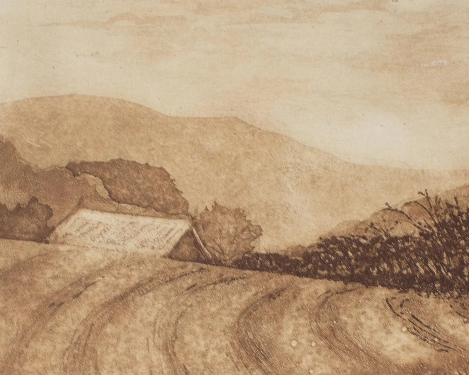 "November Vista" Aquatint Landscape Print by Rose K. McCaughey - 4