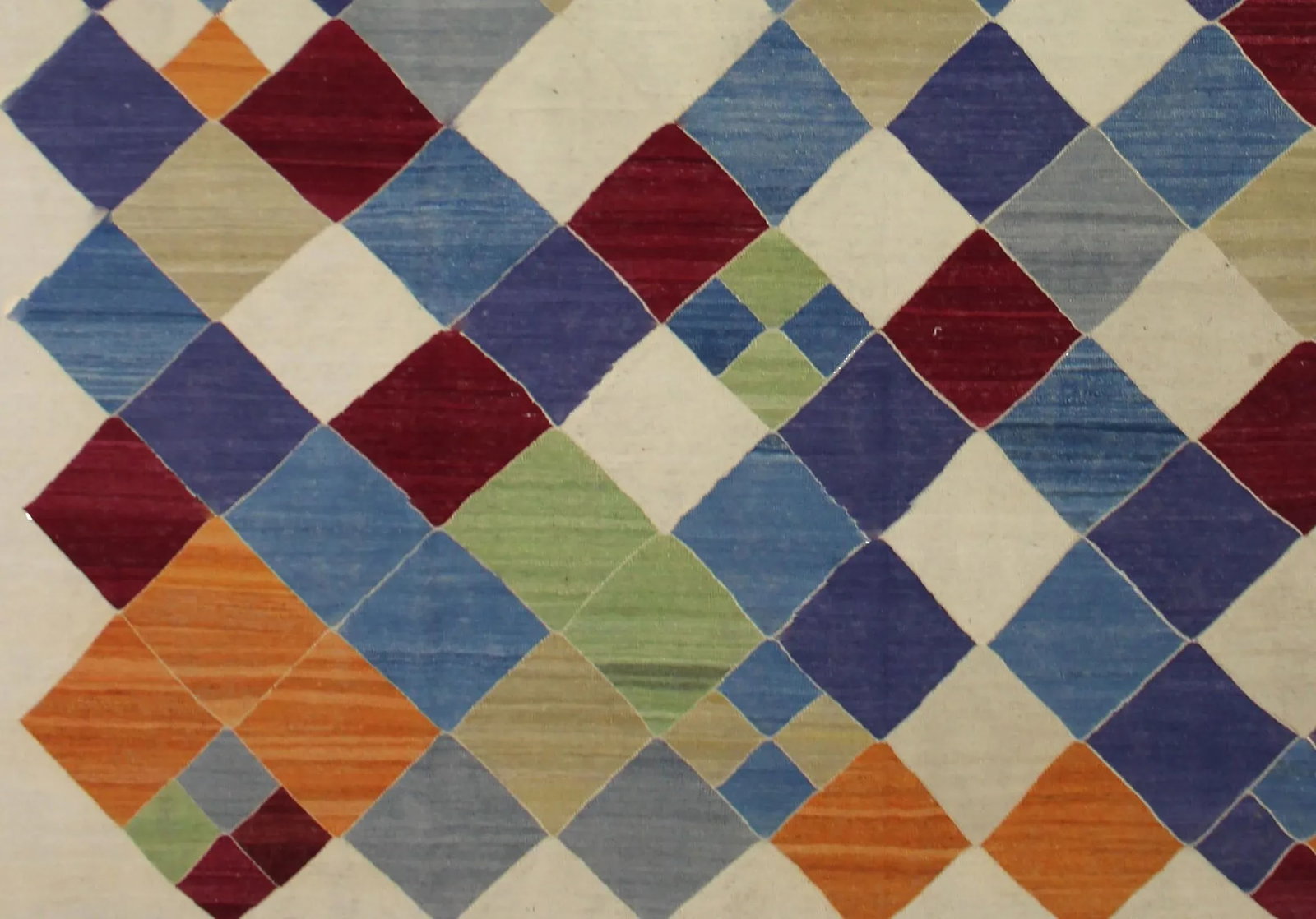 Hand Knotted Kilim 108" X 13'0" - 3