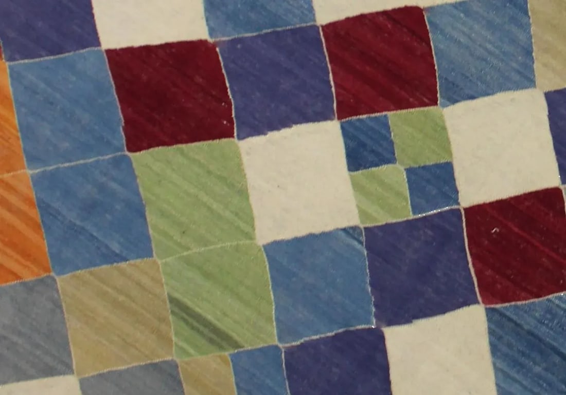 Hand Knotted Kilim 108" X 13'0" - 4