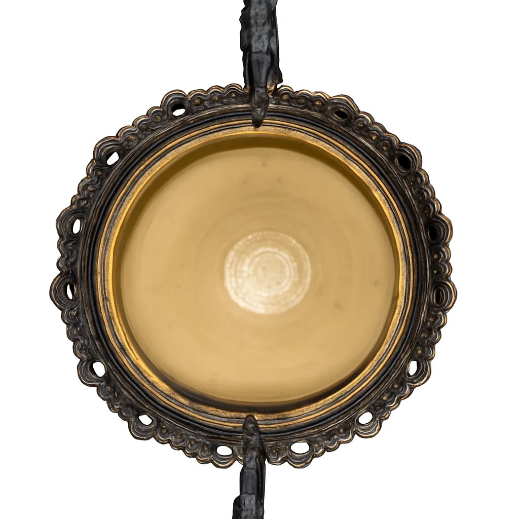 19th Century French Barbotine Majolica Vase by Theodore Lefront and E. Nouviant, With Ormolu Mounts - 9