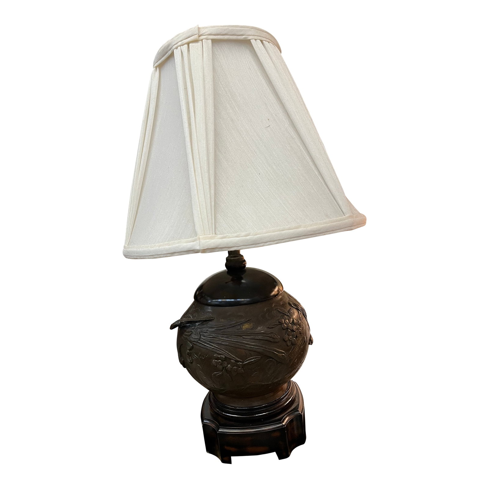 Late 19th Century Meiji Period Bronze Lamp With Phoenix Design (1 of 7)