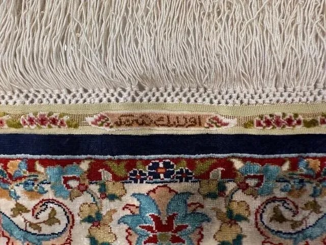 1970s Vintage Ozipek Silk Hereke Textile Art - Mihrab Design - 6