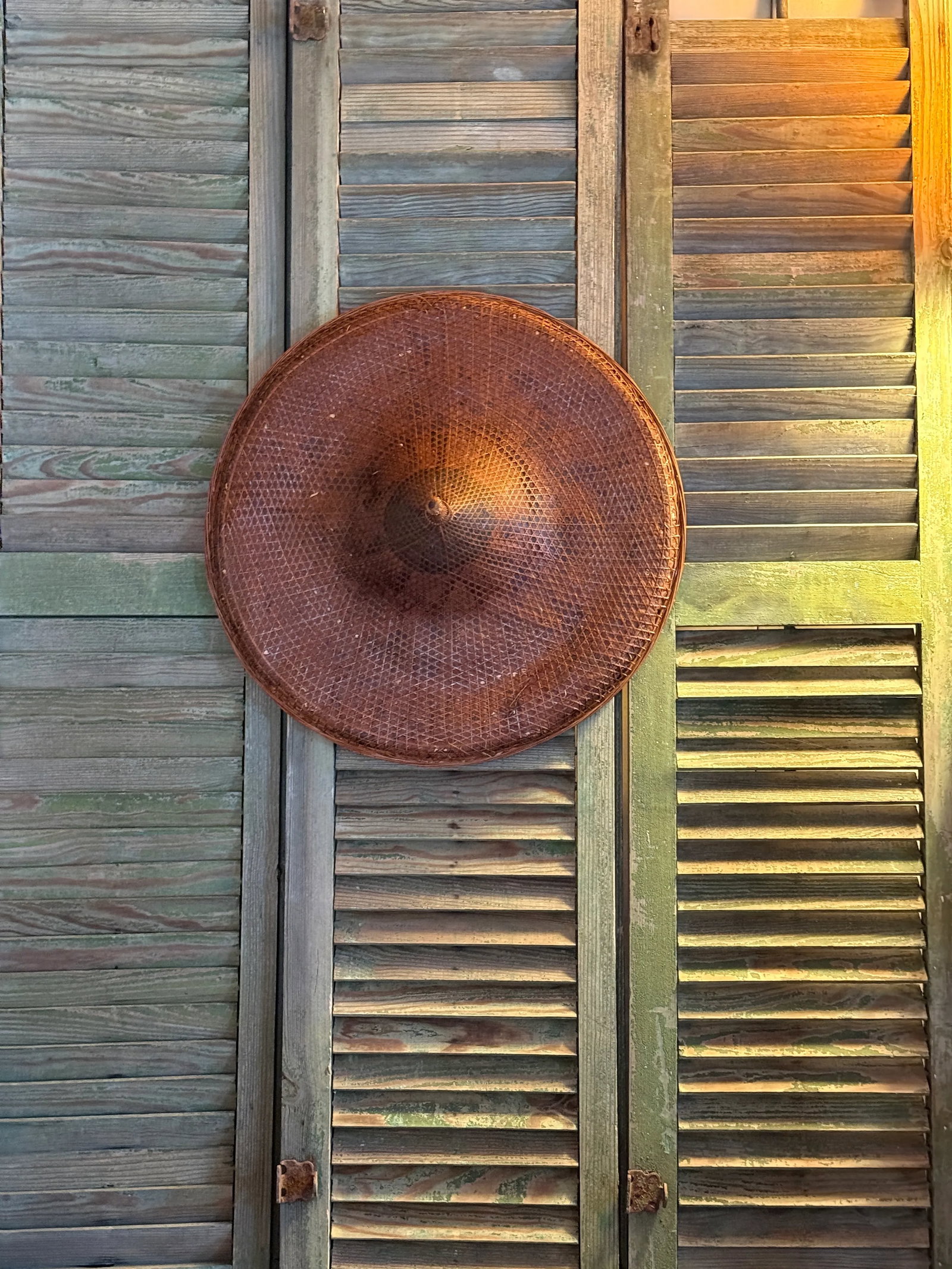 Large Vintage Rice Paddy Hat - 2