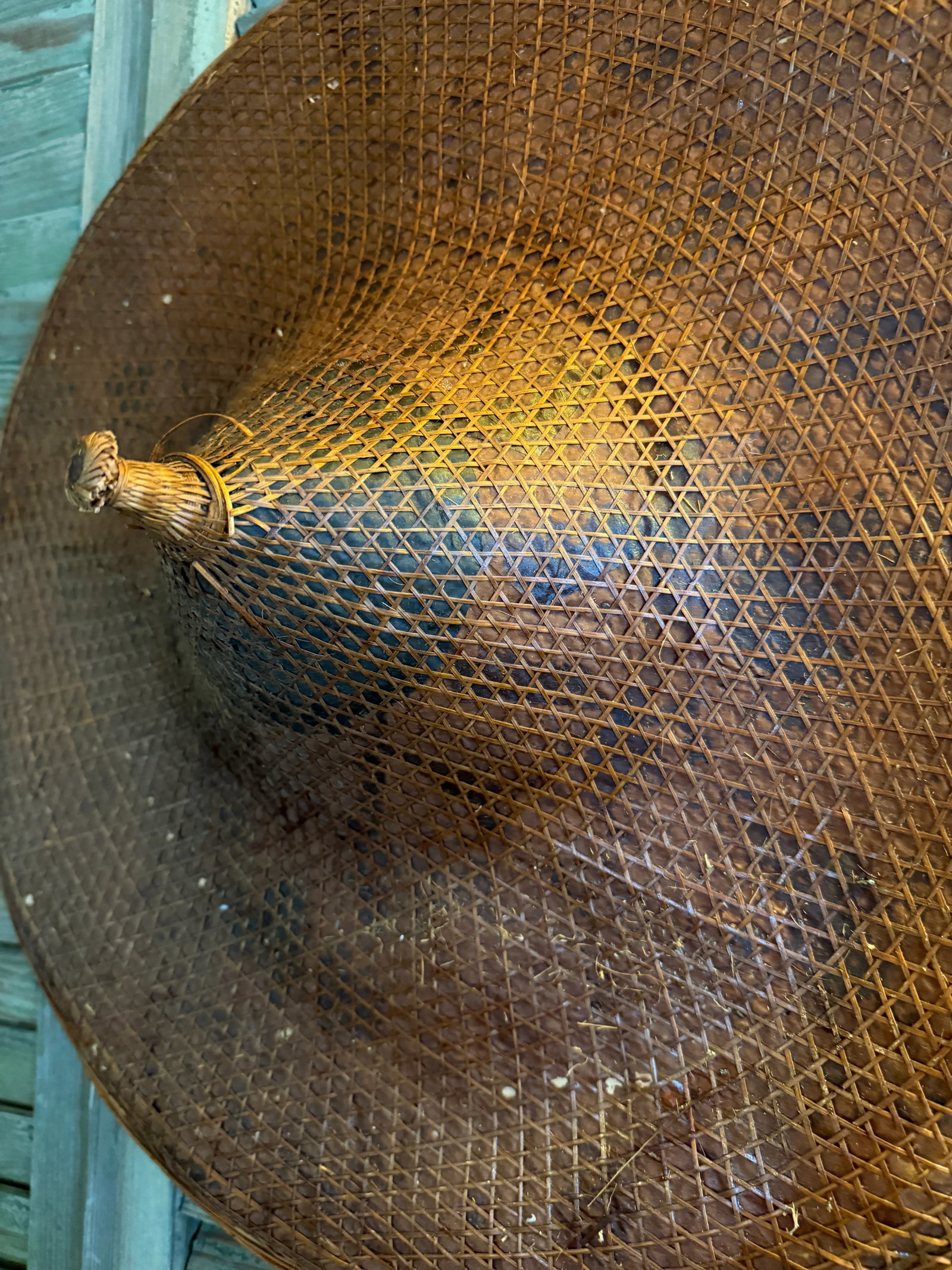 Large Vintage Rice Paddy Hat - 4