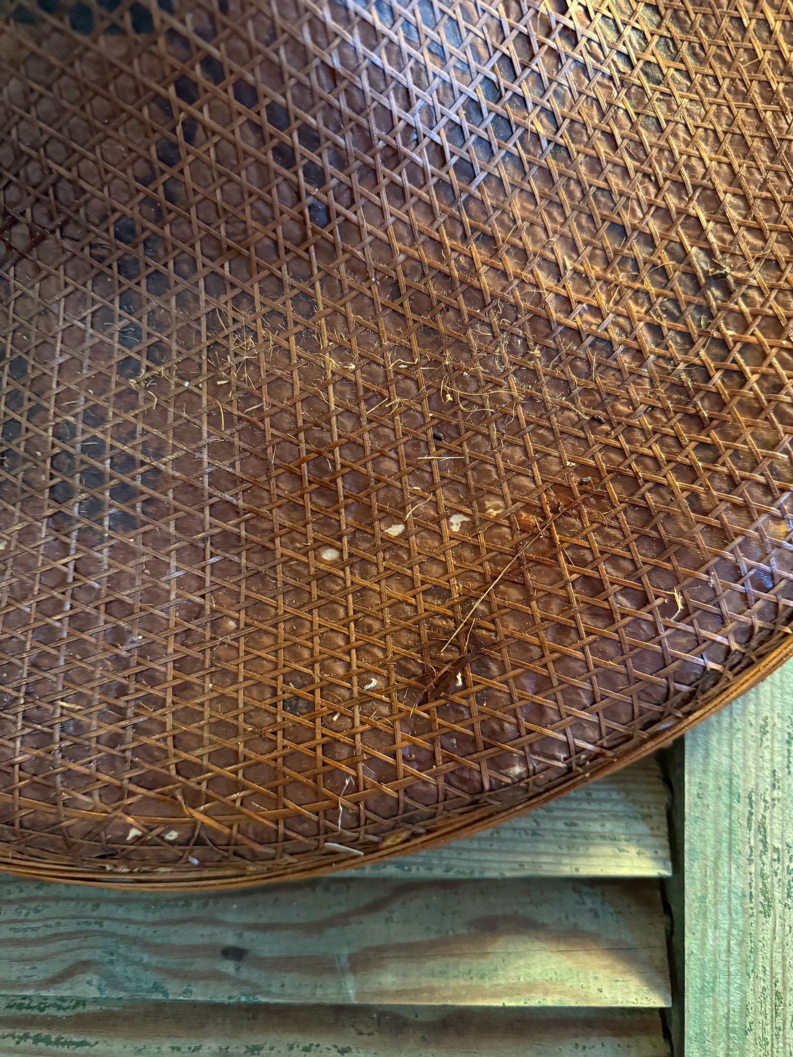 Large Vintage Rice Paddy Hat - 6