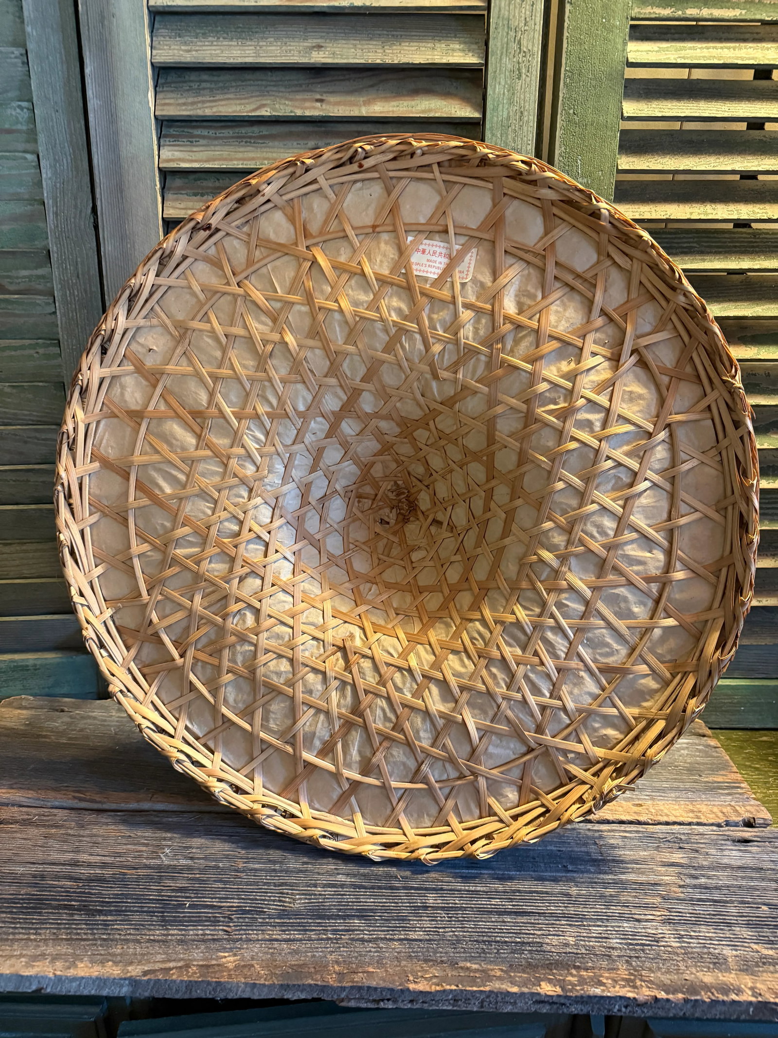 Large Vintage Rice Paddy Hat - 8