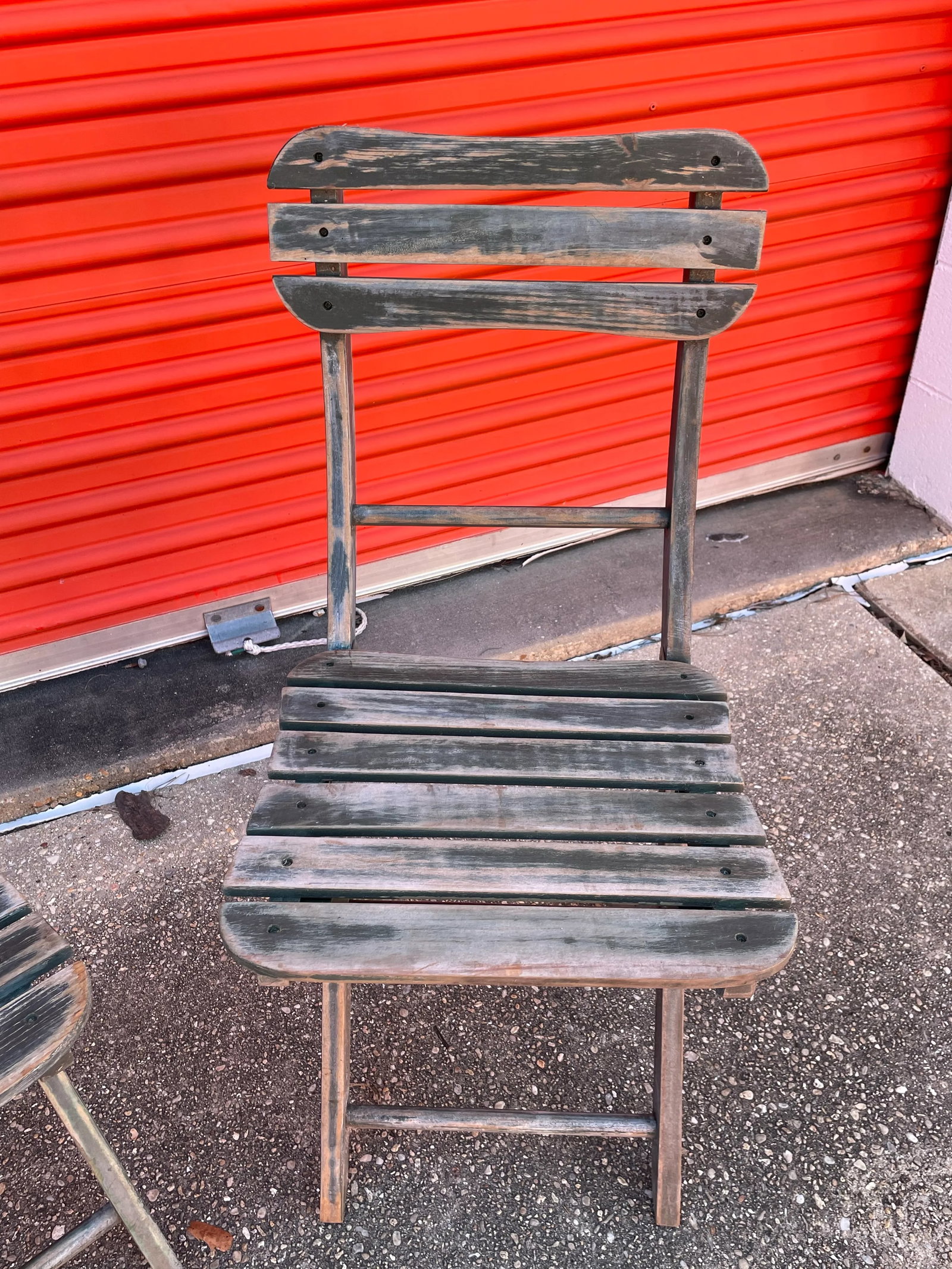 1950s Wooden Outdoor Folding Chairs - Set of 2 - 2