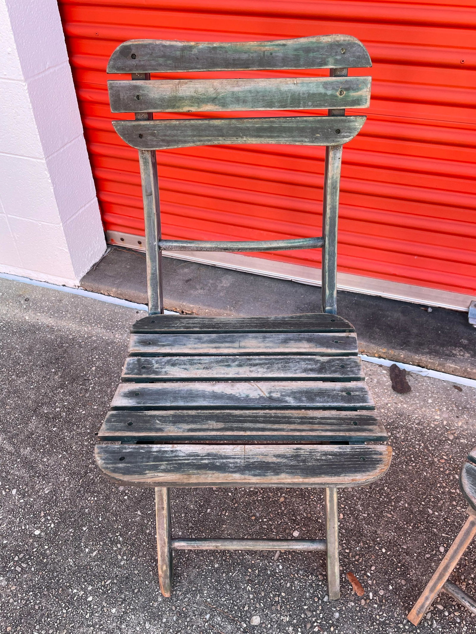 1950s Wooden Outdoor Folding Chairs - Set of 2 - 3