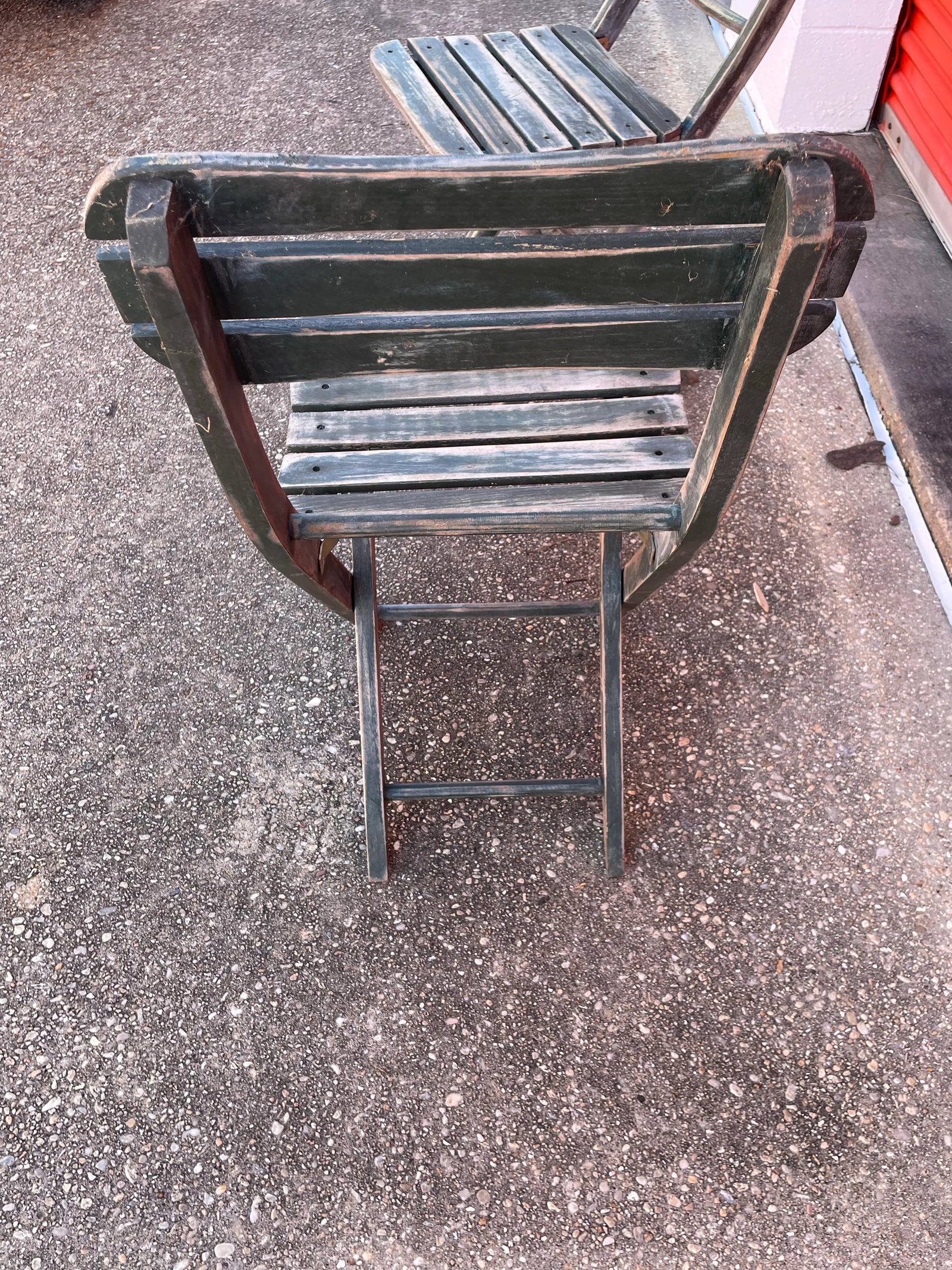 1950s Wooden Outdoor Folding Chairs - Set of 2 - 5