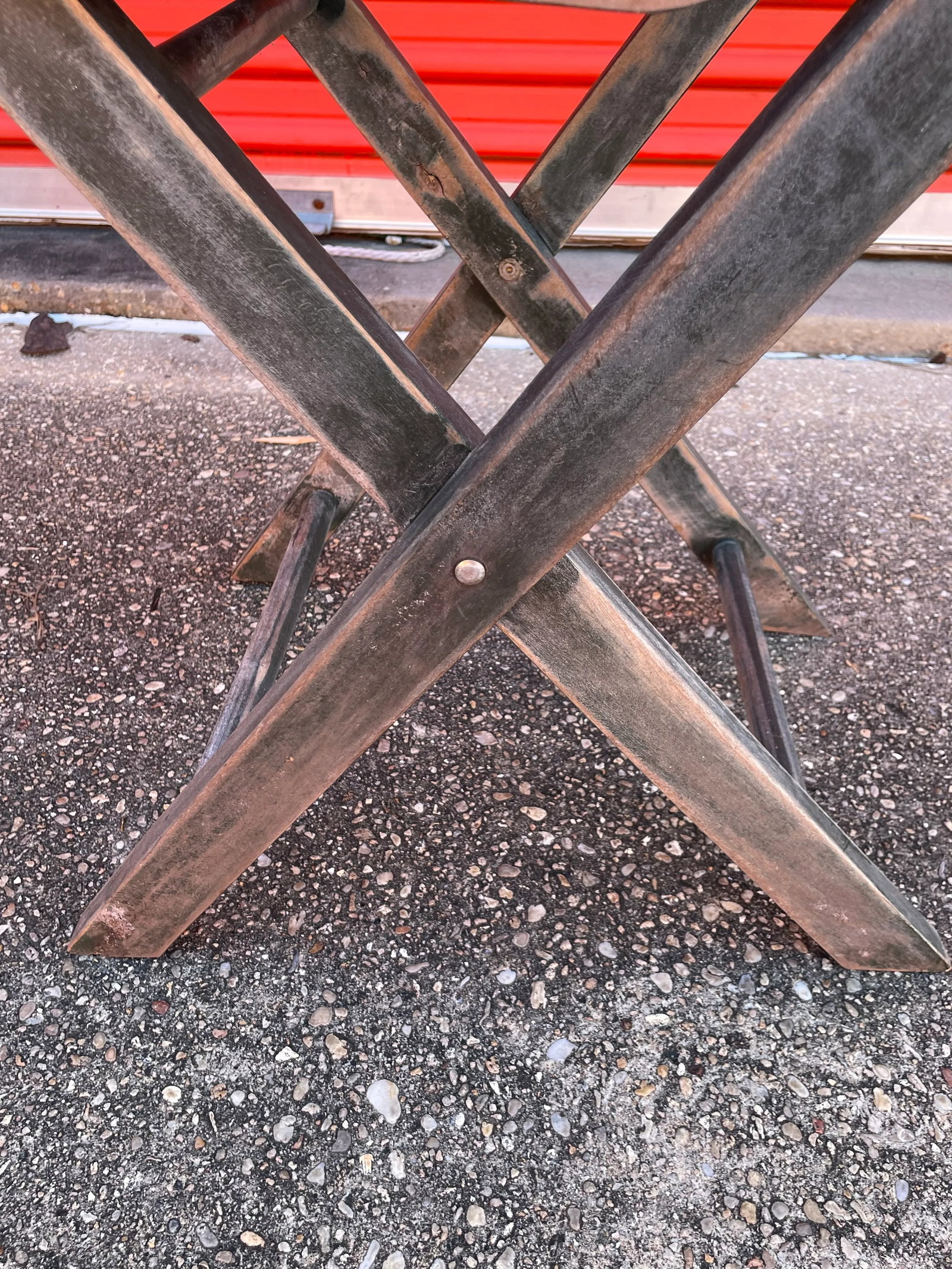 1950s Wooden Outdoor Folding Chairs - Set of 2 - 6