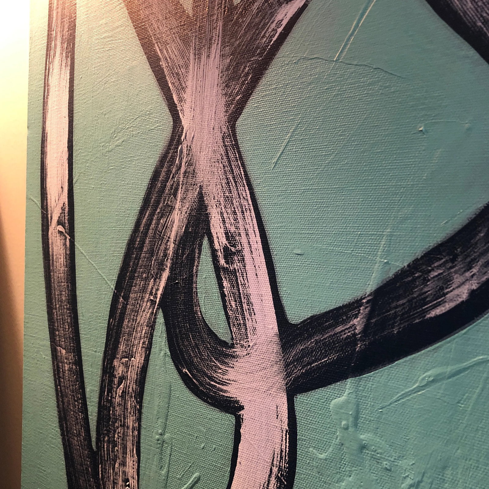 Contemporary Abstract Painting on Canvas "Moment of Movement" by Cassandra Auker - 9