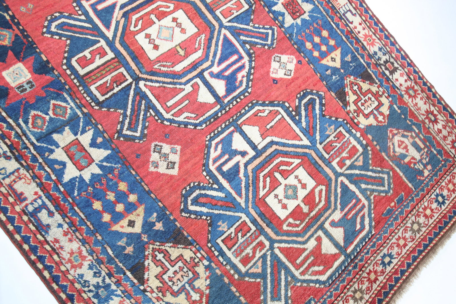 Antique Karabagh Kazak Caucasian Rug - 12