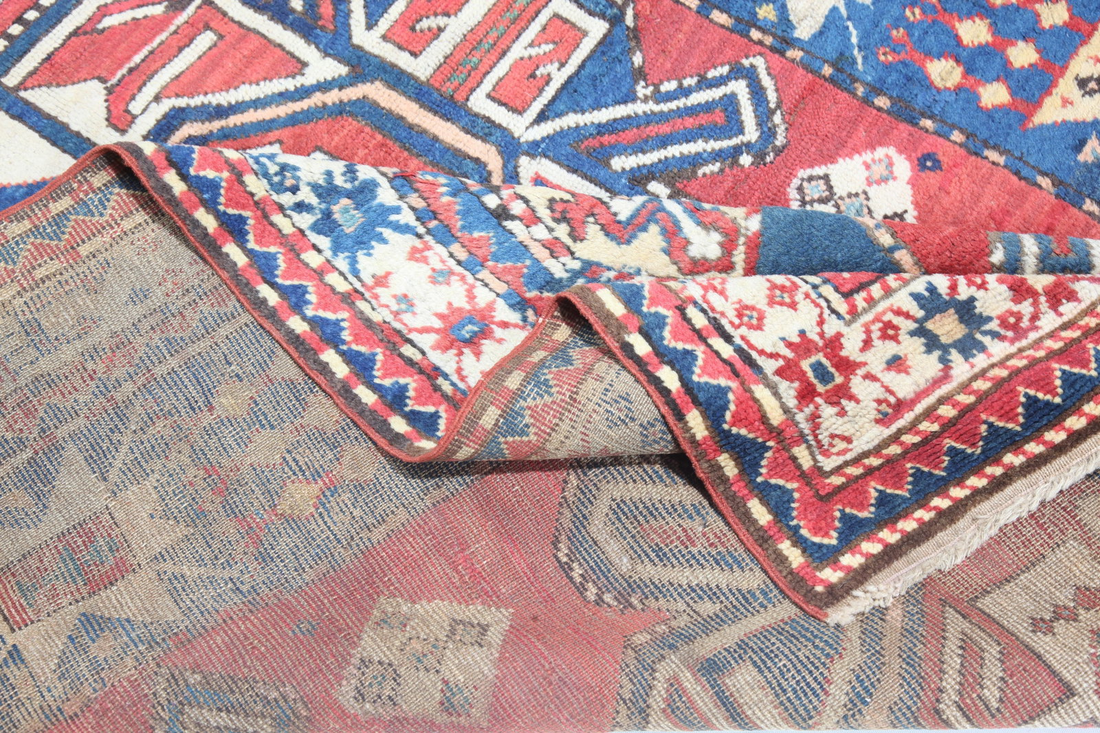 Antique Karabagh Kazak Caucasian Rug - 14
