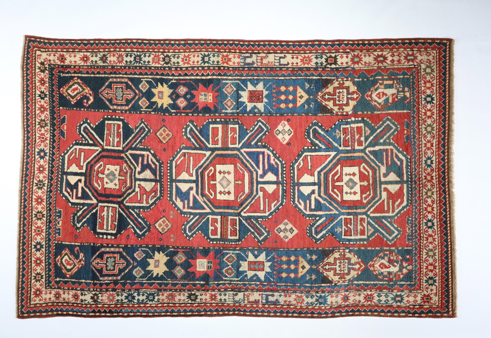 Antique Karabagh Kazak Caucasian Rug - 3