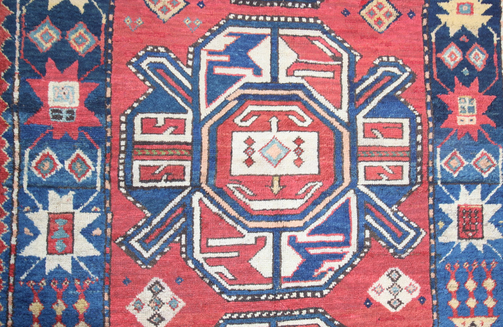 Antique Karabagh Kazak Caucasian Rug - 5