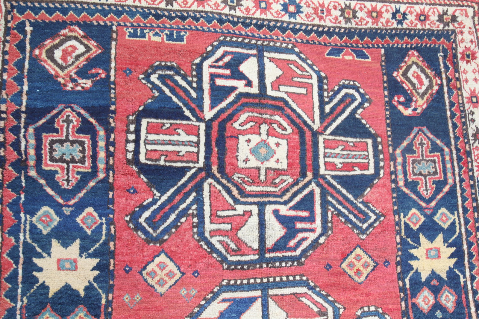 Antique Karabagh Kazak Caucasian Rug - 6