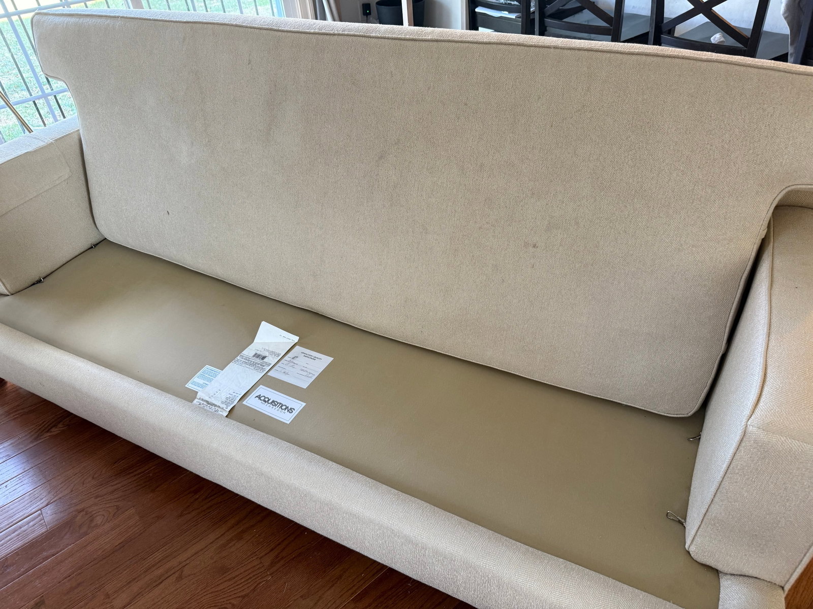 Off-White Henredon Couch - 5