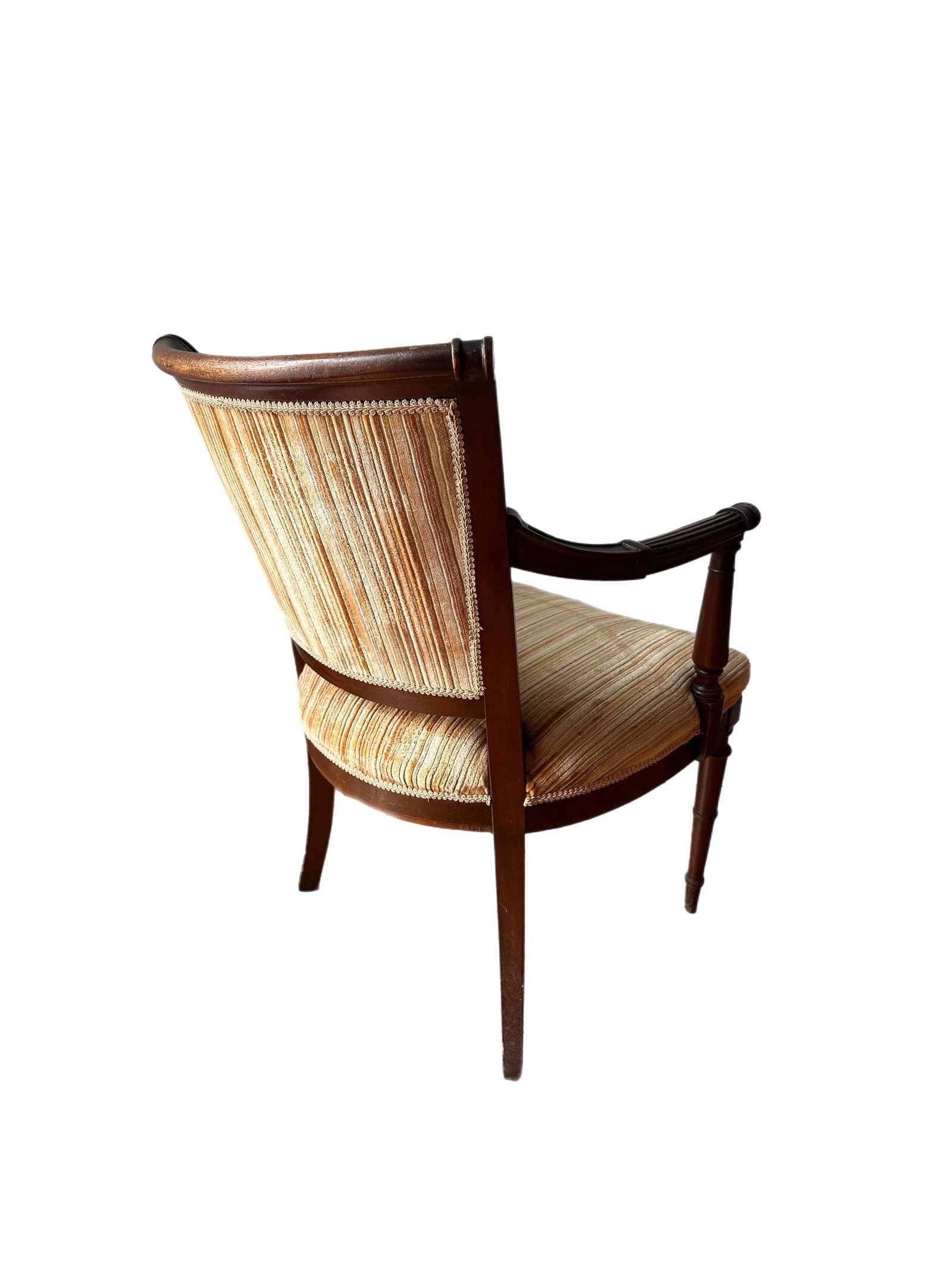 Empire Style Vintage Armchairs with Velvet Upholstery- Set of 2 - 2
