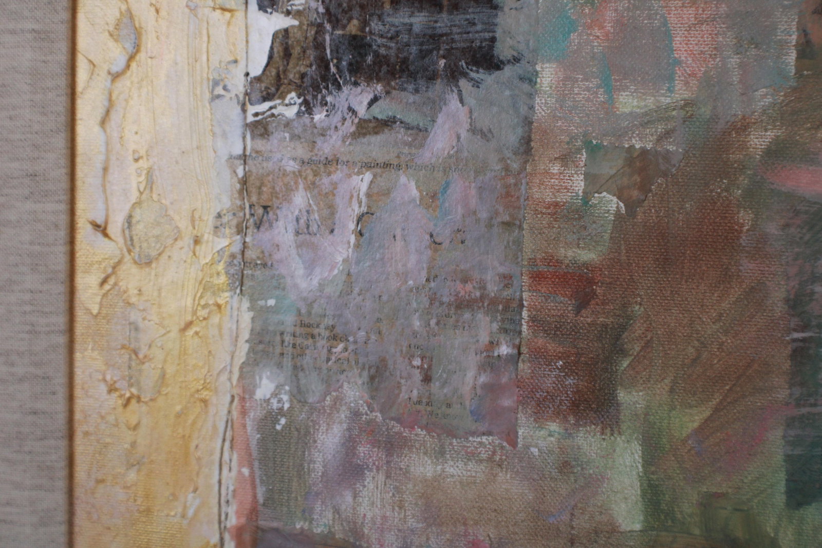 "Soft Melody" Woman Playing Flute Mixed Media Oil Painting Signed Hua Chen - 7