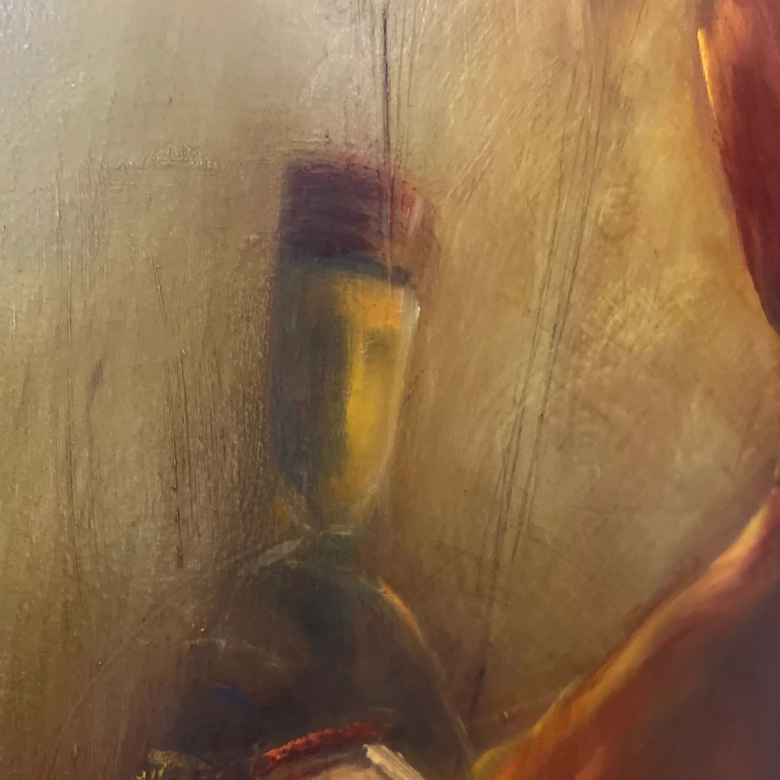 20th Century Oil on Canvas by English Artist B.Austin Signed Titled as "Manipulated Marionette" II M - 10