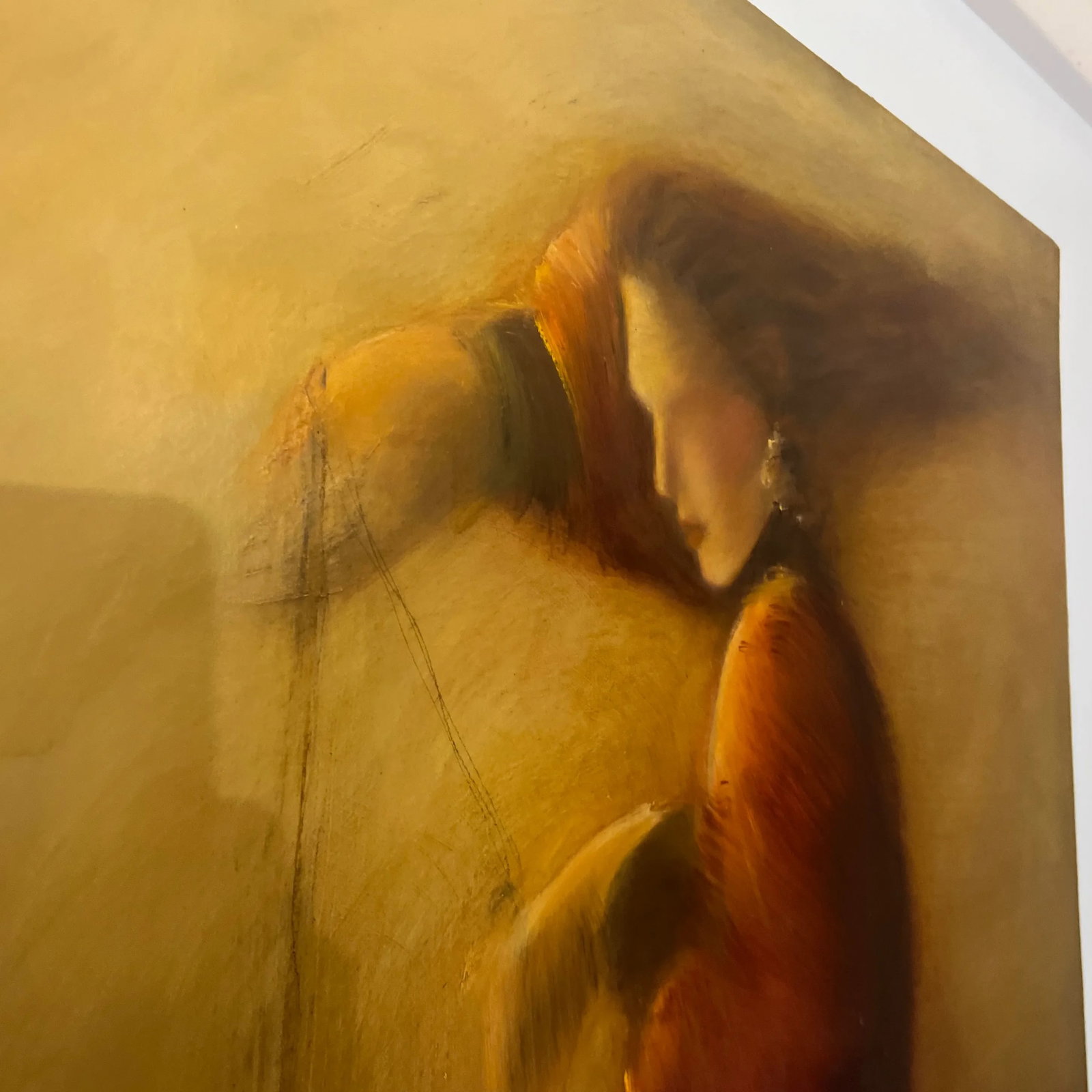 20th Century Oil on Canvas by English Artist B.Austin Signed Titled as "Manipulated Marionette" II M - 11