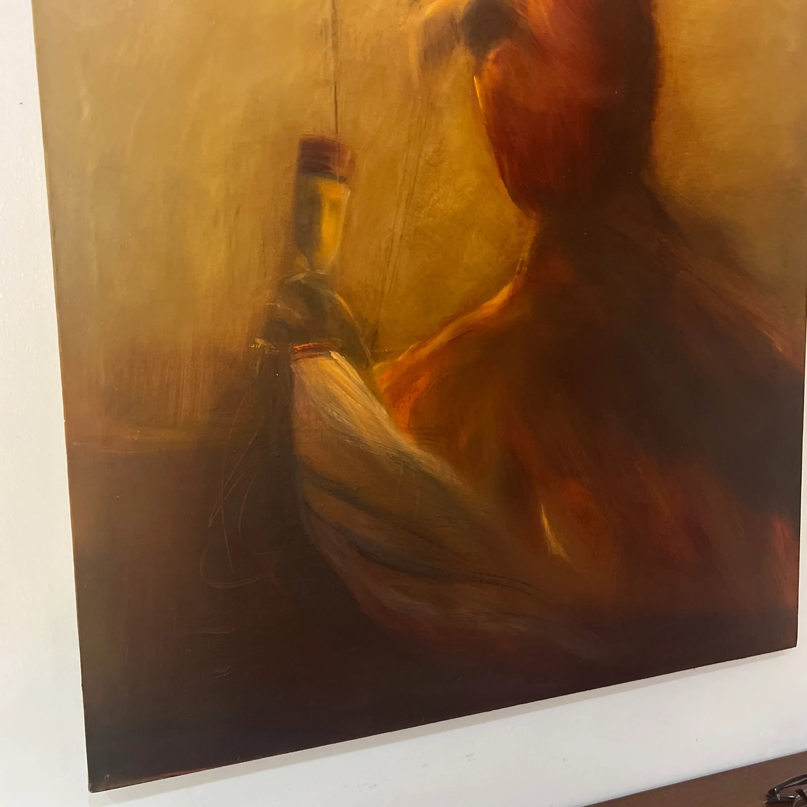 20th Century Oil on Canvas by English Artist B.Austin Signed Titled as "Manipulated Marionette" II M - 8
