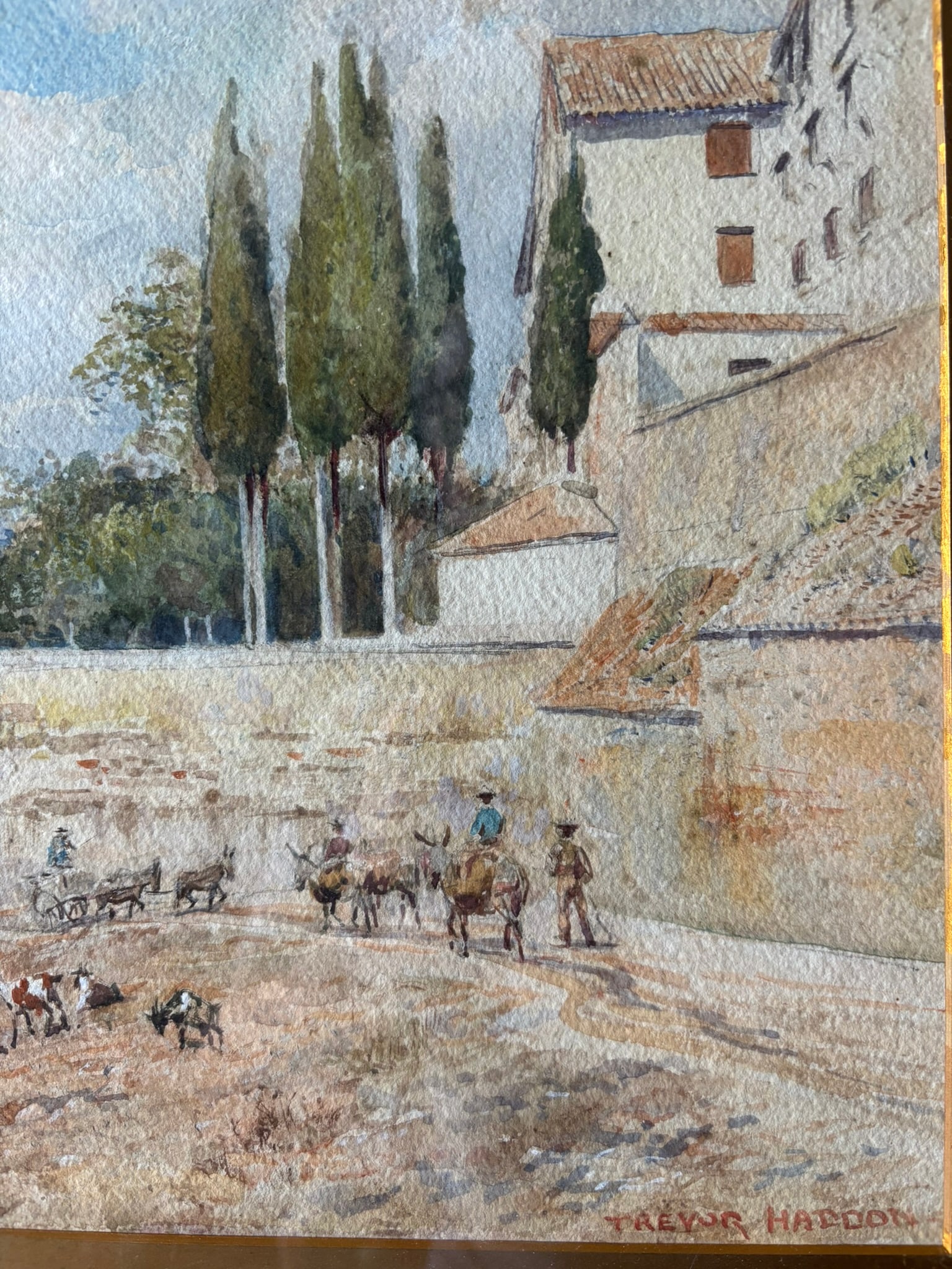 Late 19th Century Watercolor by Trevor Haddon - 2