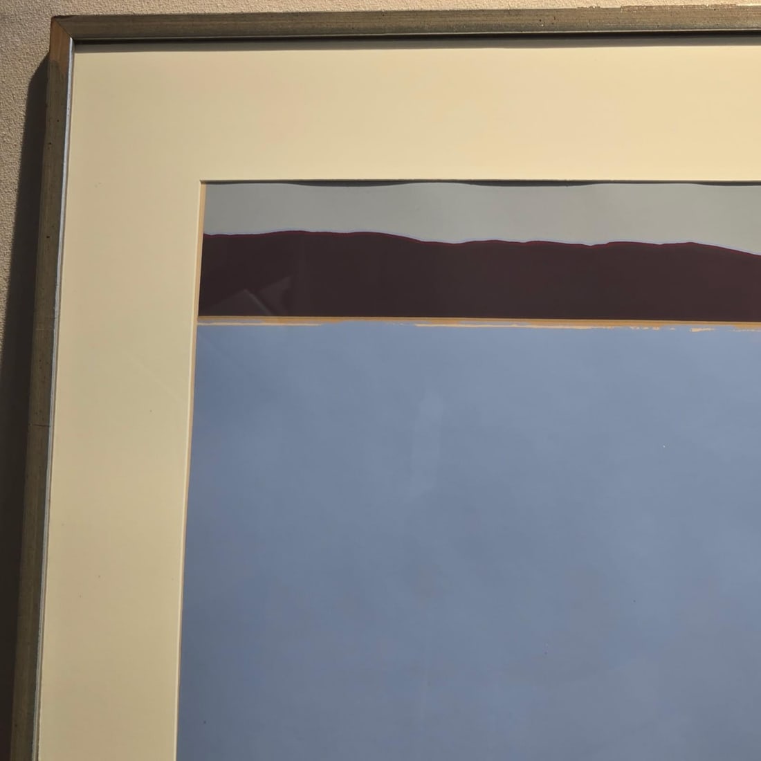 Steve Poleskie Artist Signed Color Serigraph Print 1968 Chiron Press Minimalist Contemporary Semi-Ab - 3