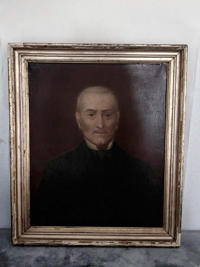 Late-18th Century Dutch School Portrait Oil on Canvas Painting - 2