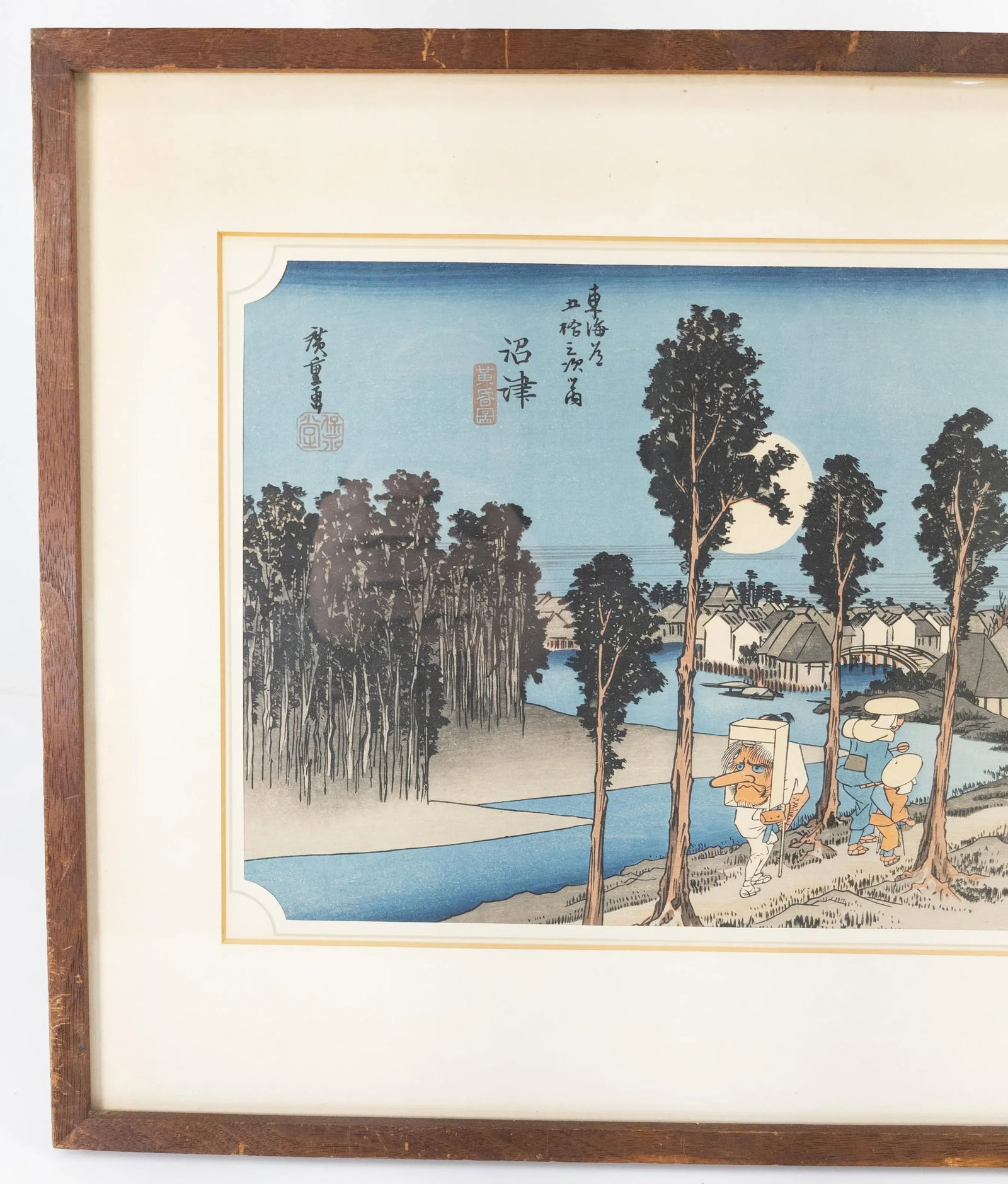 Mid 20th Century Japanese Woodblock Print After Hiroshige, Framed - 2