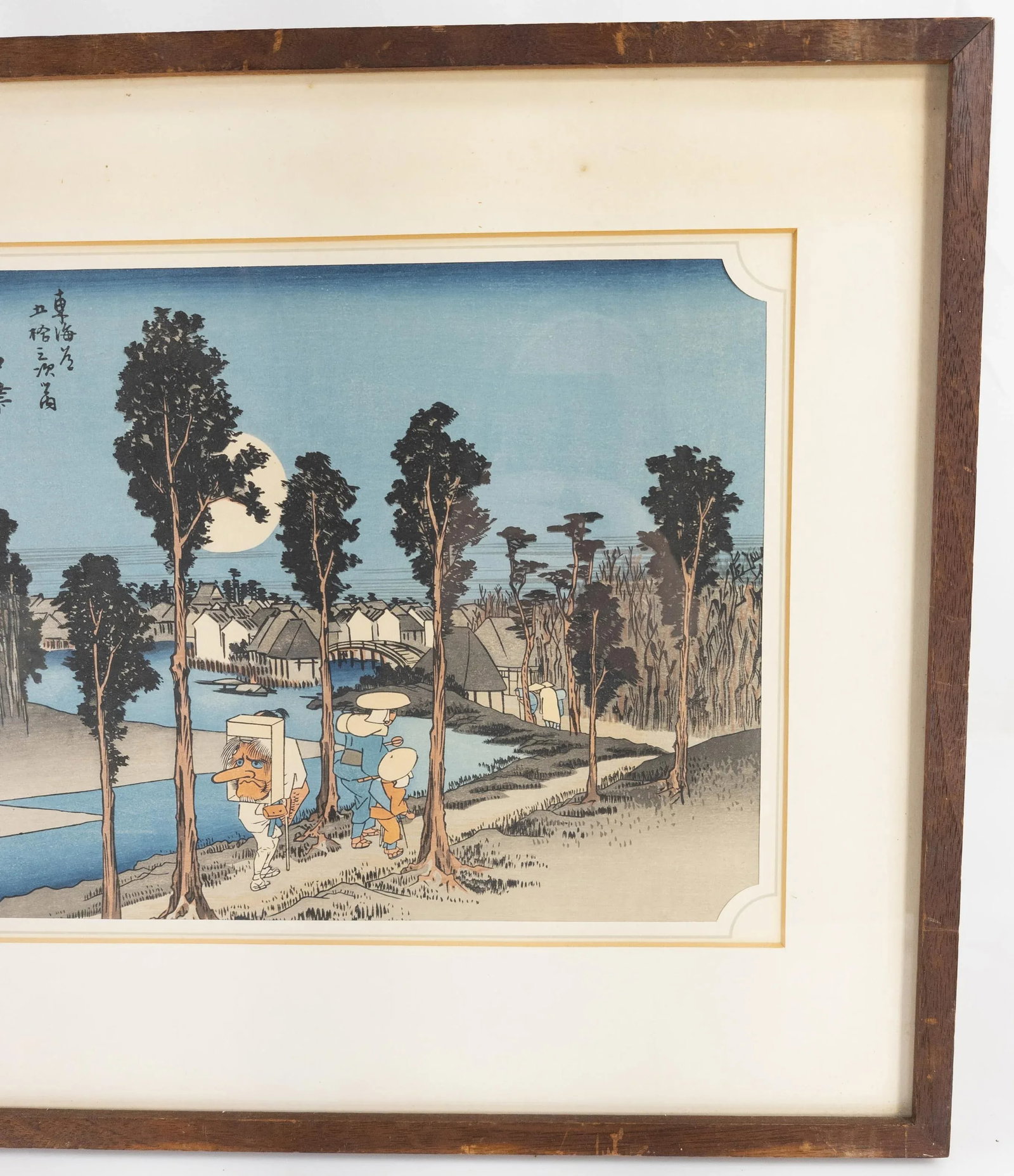 Mid 20th Century Japanese Woodblock Print After Hiroshige, Framed - 3