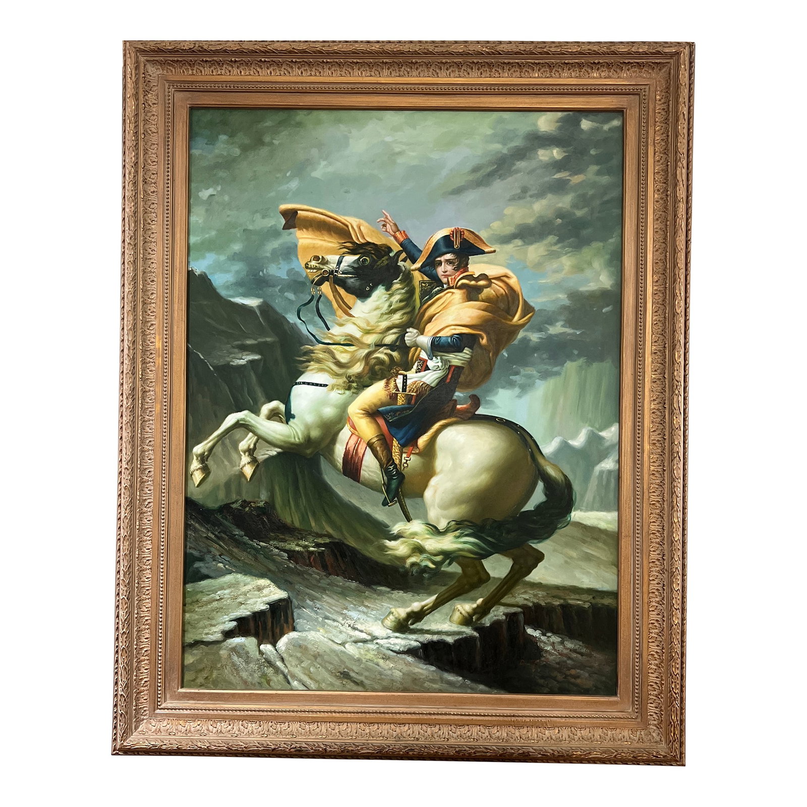 Oil on Canvas Hand Painted Signed Framed Reproduction of a Jacques-Louis David Painting Originally C (1 of 12)