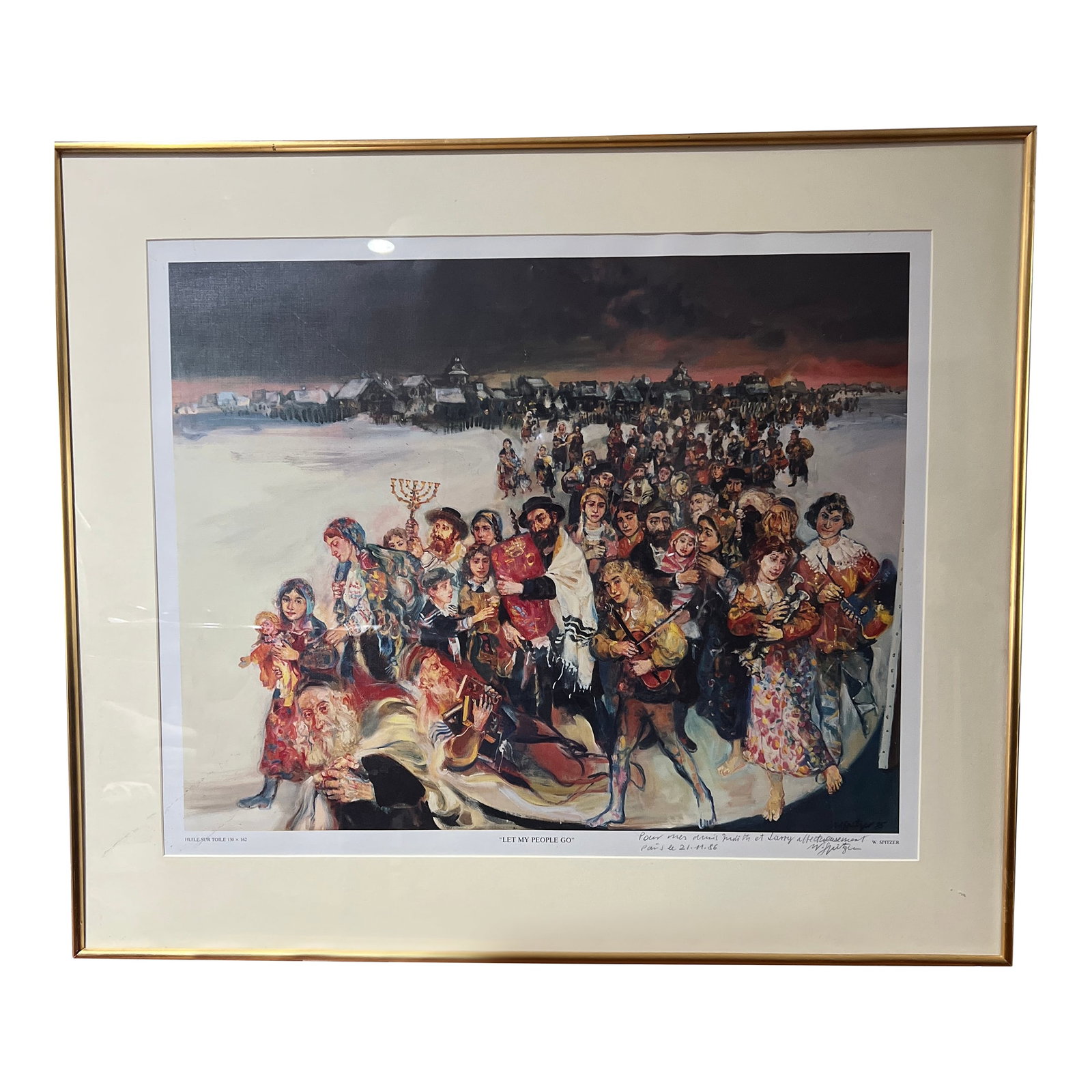 20th Century Art by Walter Spitzer (Polish French 1927-2021), Artists Proof Lithograph in Color, Sig (1 of 8)