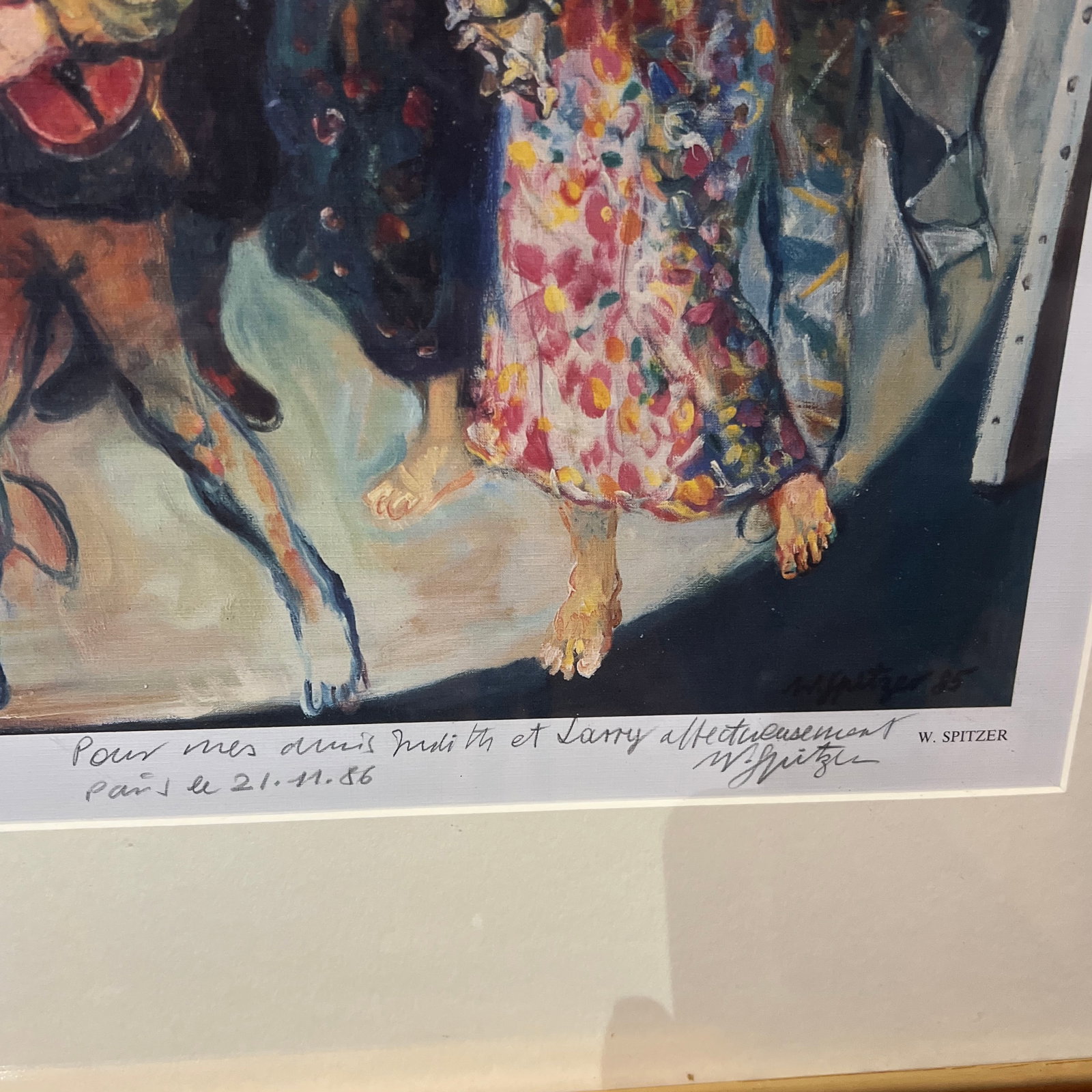 20th Century Art by Walter Spitzer (Polish French 1927-2021), Artists Proof Lithograph in Color, Sig - 6