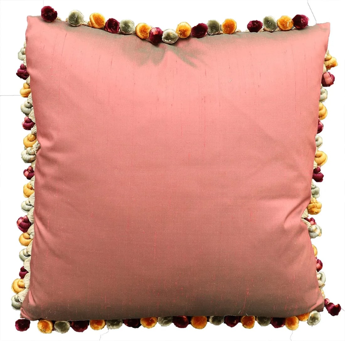 Perot Design Tapestry Wool and Silk Pillow - 3