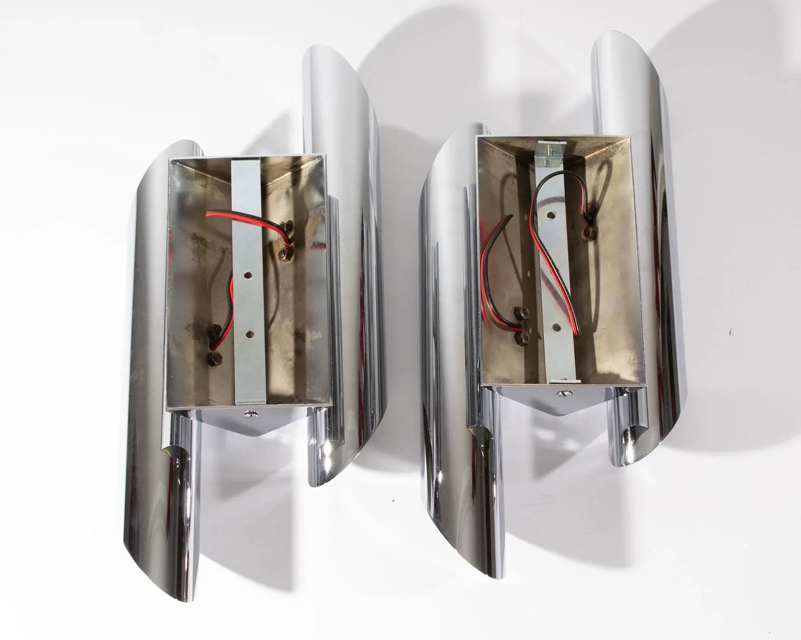 Gianni Celada Fontana Arte Chrome Sconces - 5