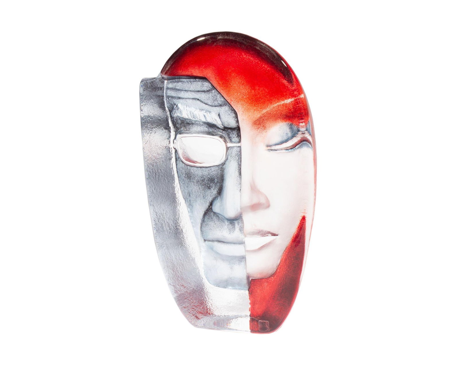 Mats Jonasson "FeMale" Masq Series Limited Edition Crystal Sculpture - 2