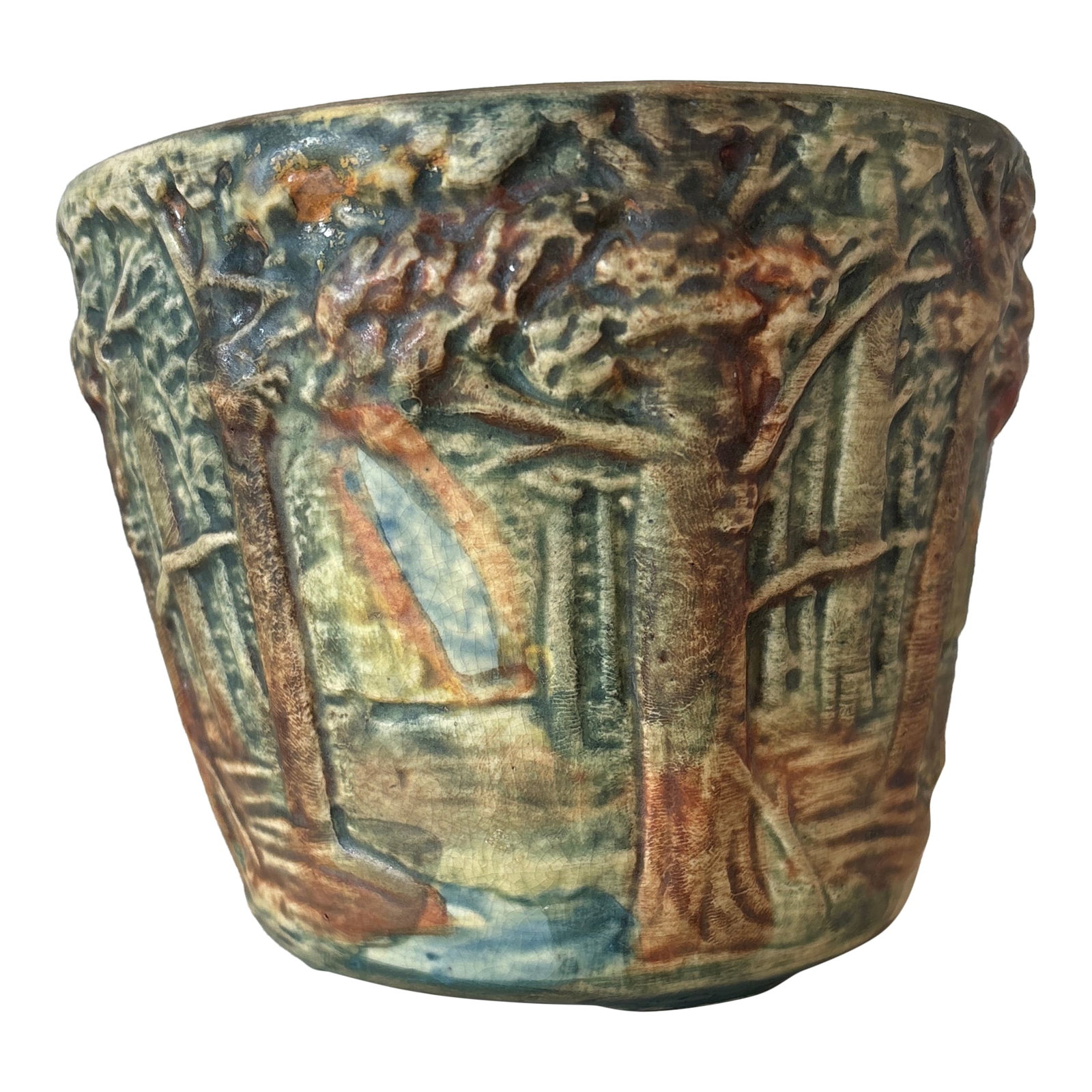 Early 20th Century Weller Pottery Forest Planter (1 of 10)