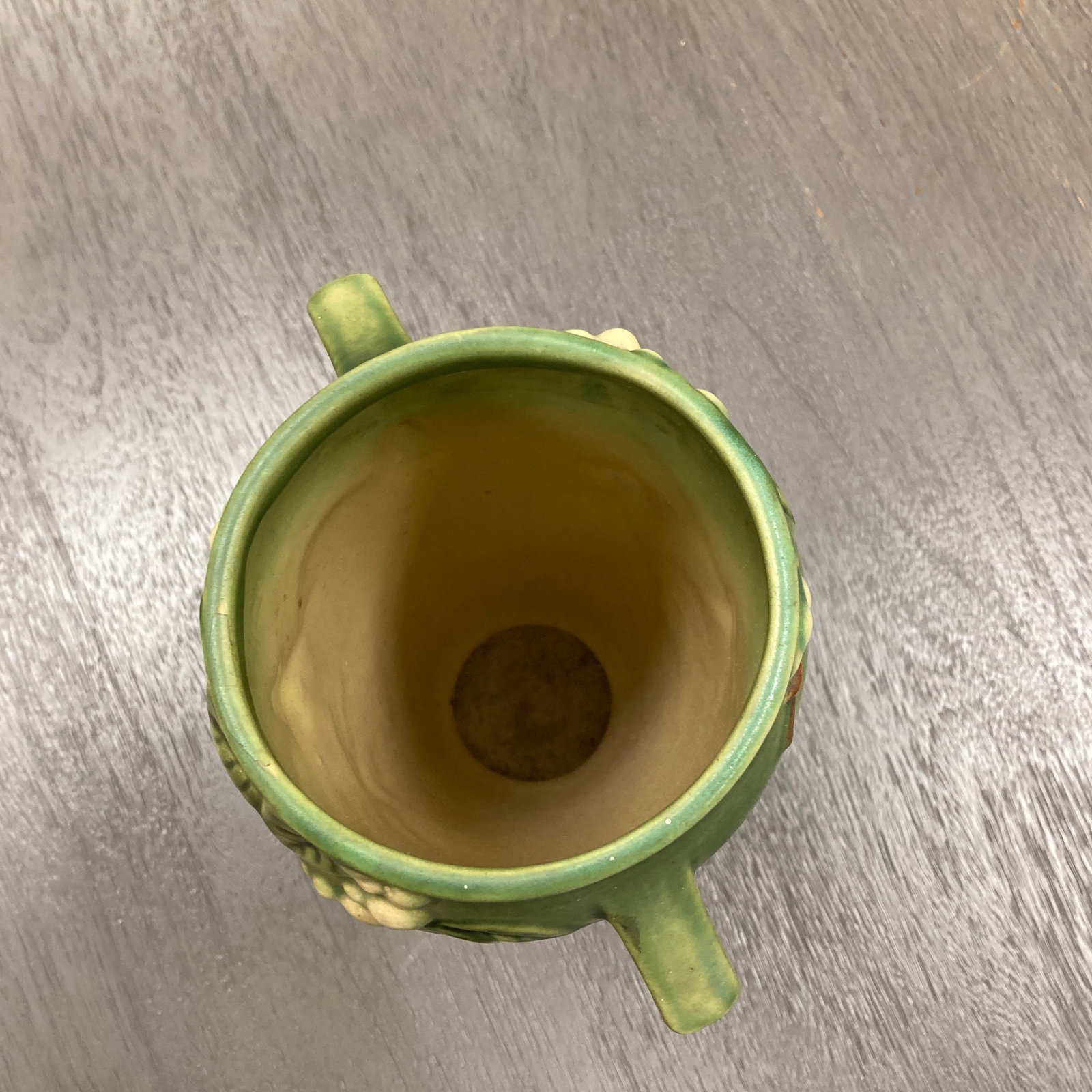 Antique Roseville Snowberry Green Vase - 3
