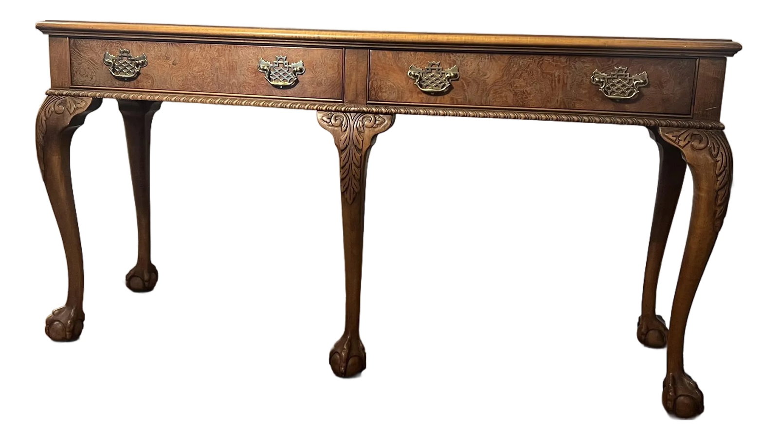 Mid 20th Century Baker Furniture Queen Anne Console Table (1 of 10)