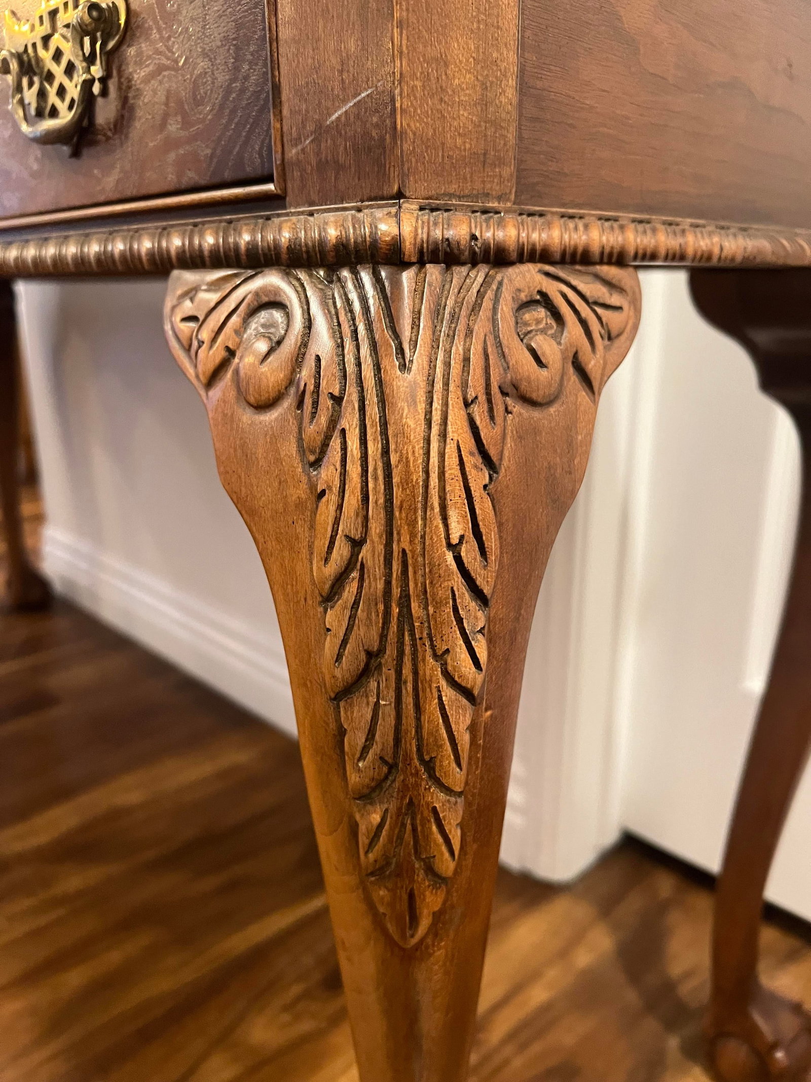 Mid 20th Century Baker Furniture Queen Anne Console Table - 5