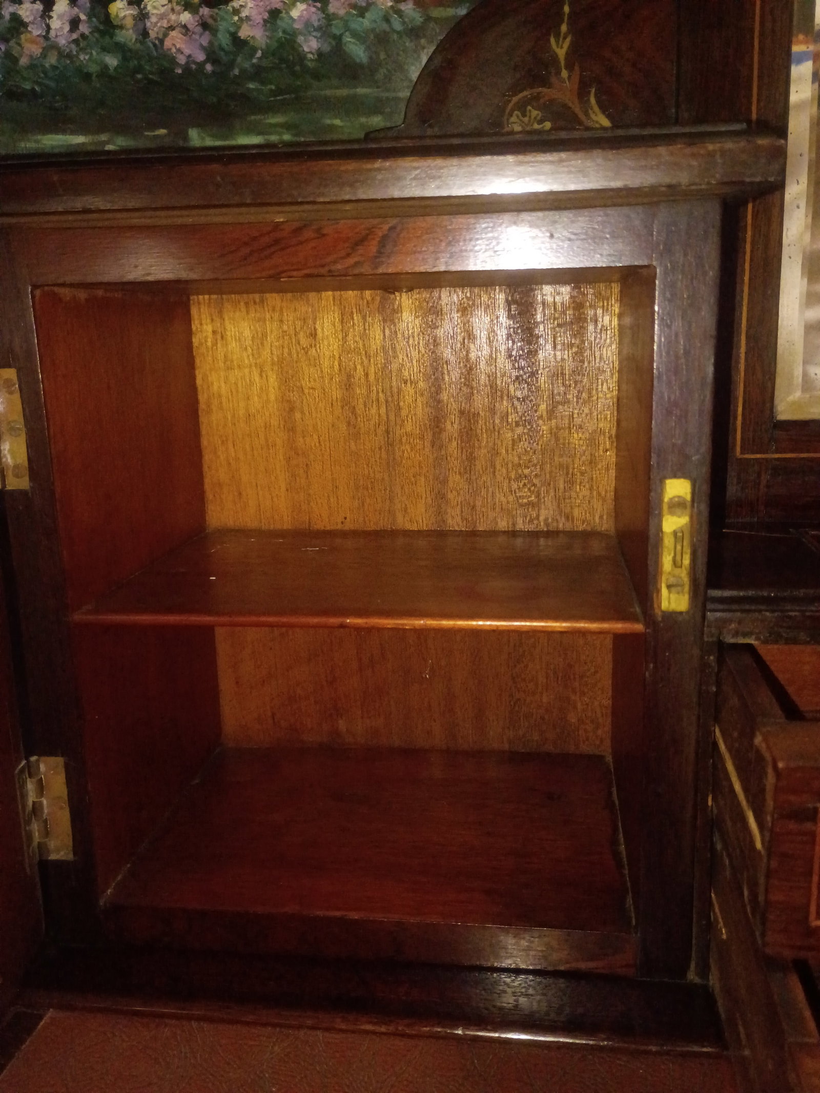 Antique Edwardian Inlaid Mahogany Bonheur Du Jour Ladies Writing Desk (c.1900) - Sheraton Revival St - 10