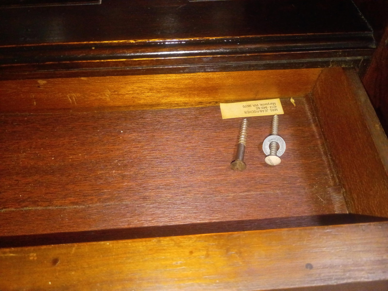 Antique Edwardian Inlaid Mahogany Bonheur Du Jour Ladies Writing Desk (c.1900) - Sheraton Revival St - 3